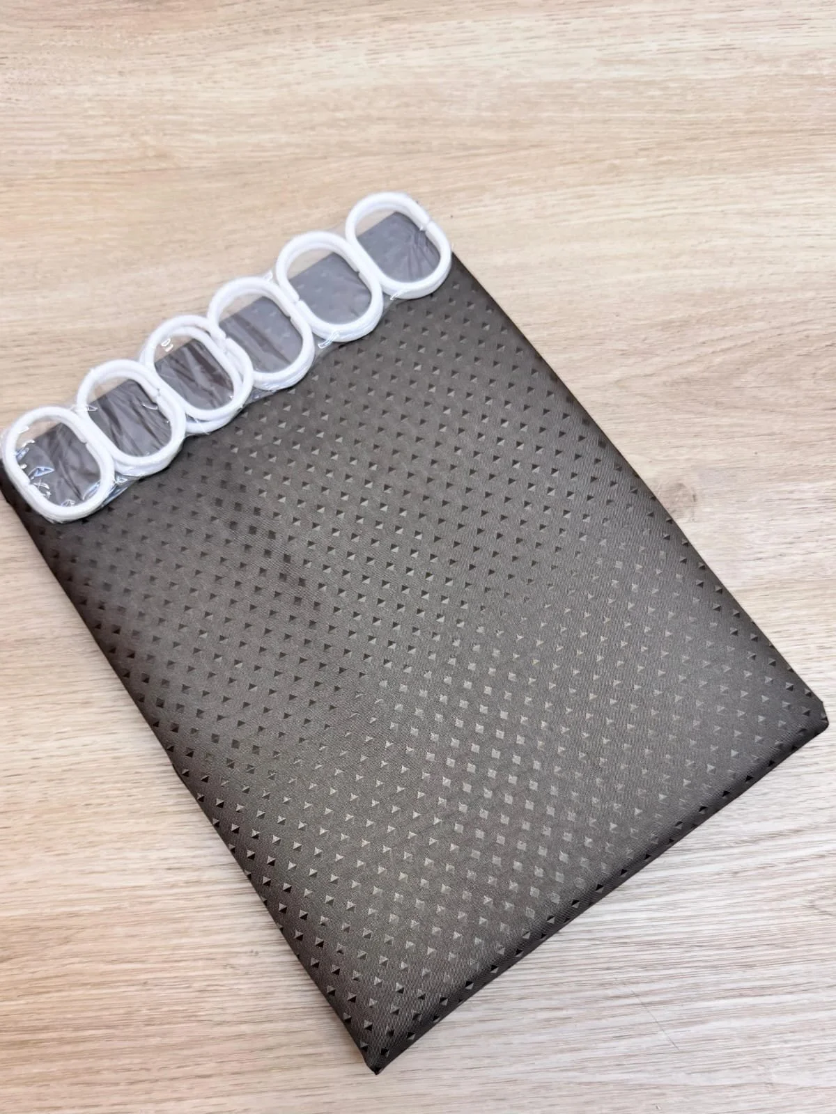 Cortina de baño unicolor - Gris