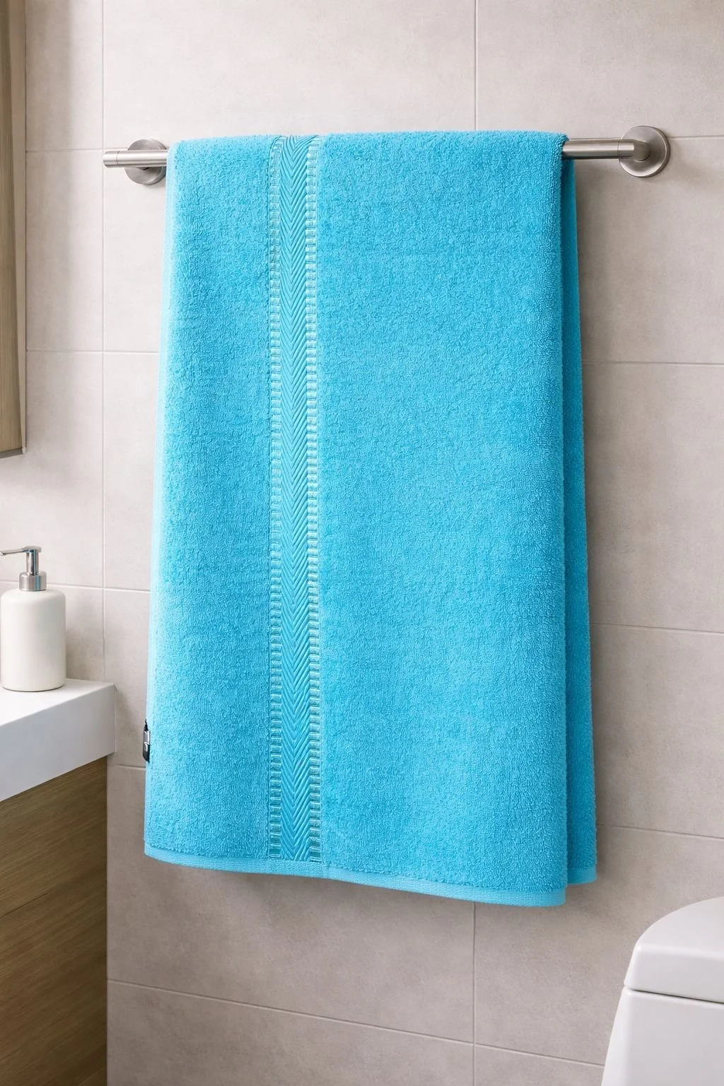 Toalla Tipo Canon 100% Algodón – Azul