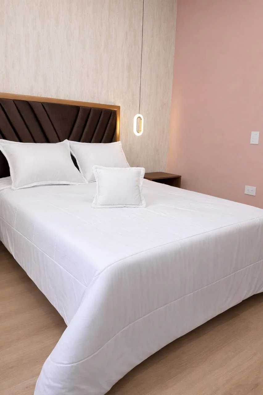 Edredón King Unicolor 6 Piezas - Blanco