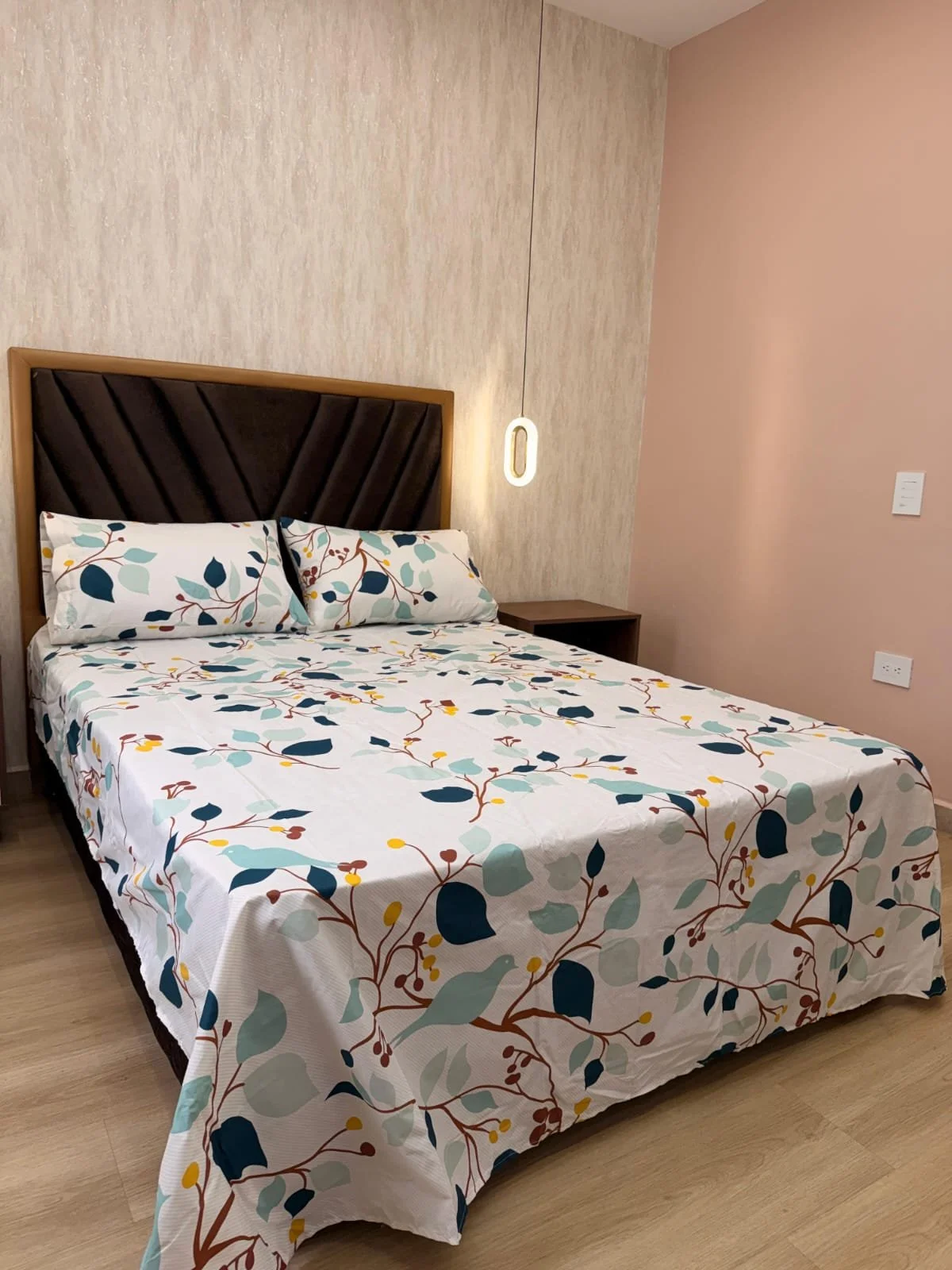 Juego de Sábanas Estampadas – Floral verde Turquesa (1.20)