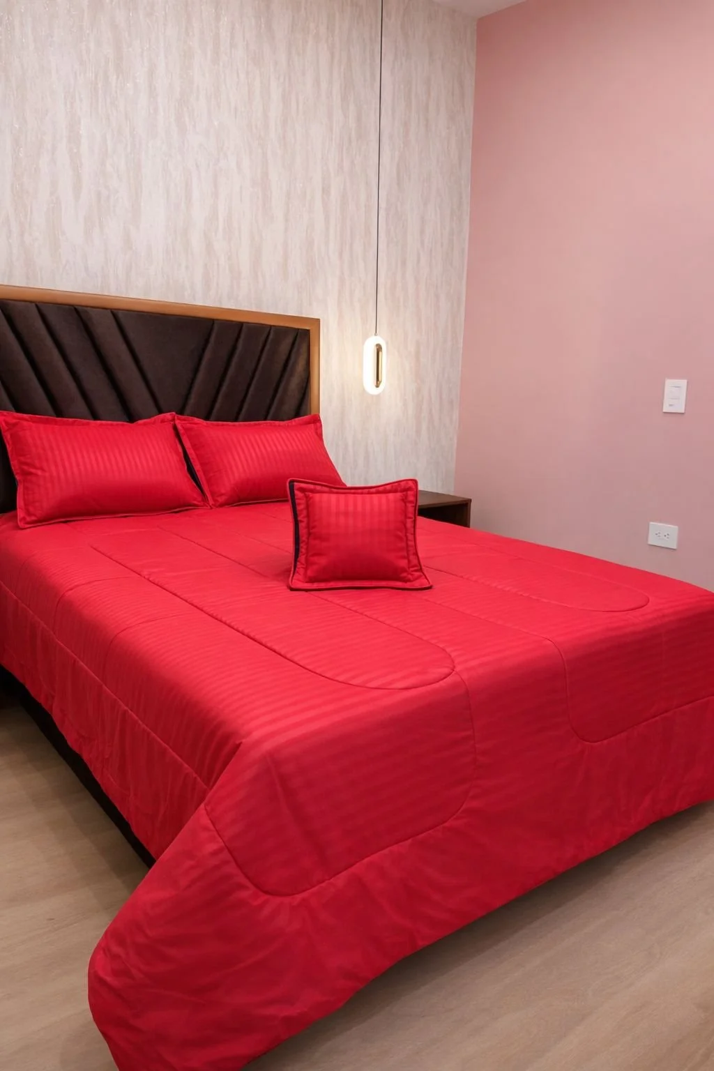 Edredón King Unicolor 6 Piezas - Red