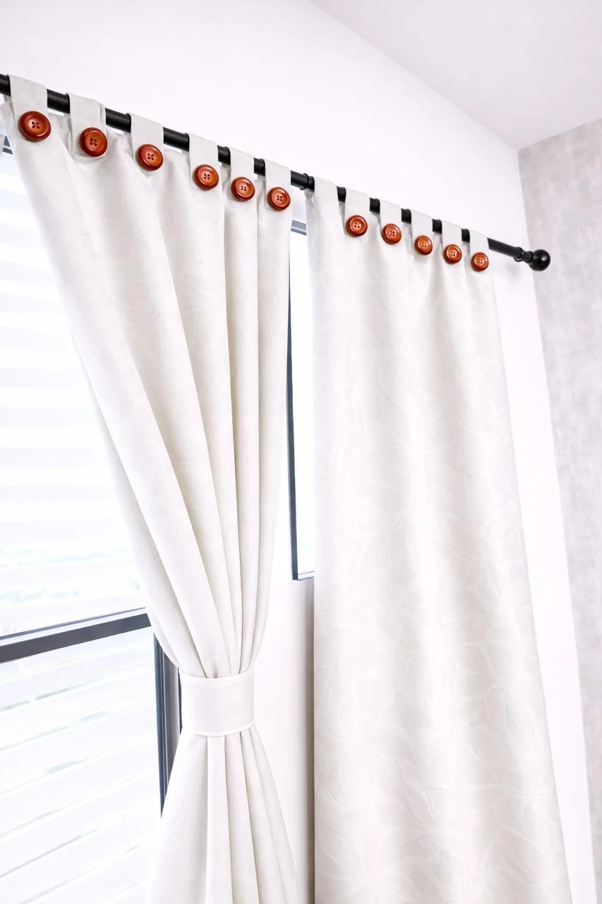 Cortinas Yacar Dos Paneles - Blanco