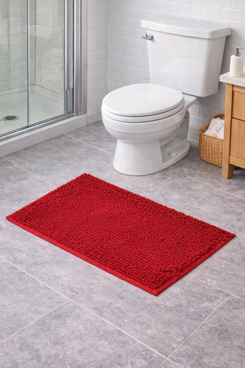 Tapetes de Baño Antideslizantes - Color Rojo