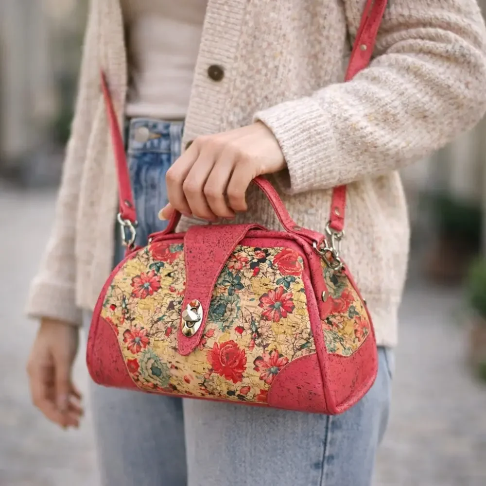 Kleine dokterstas dames roze kurk