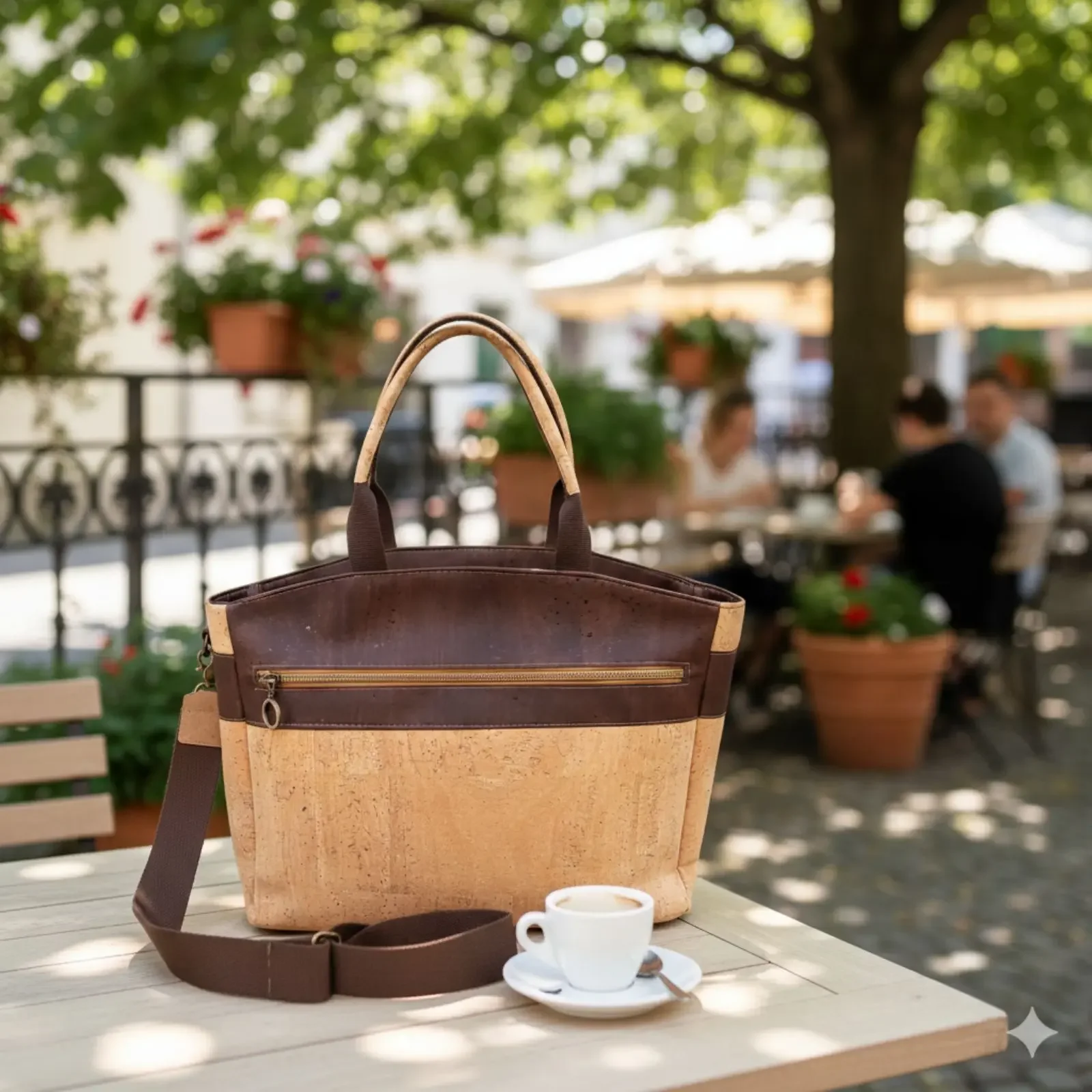 Laptop tas naturel en bruin kurk (1).webp