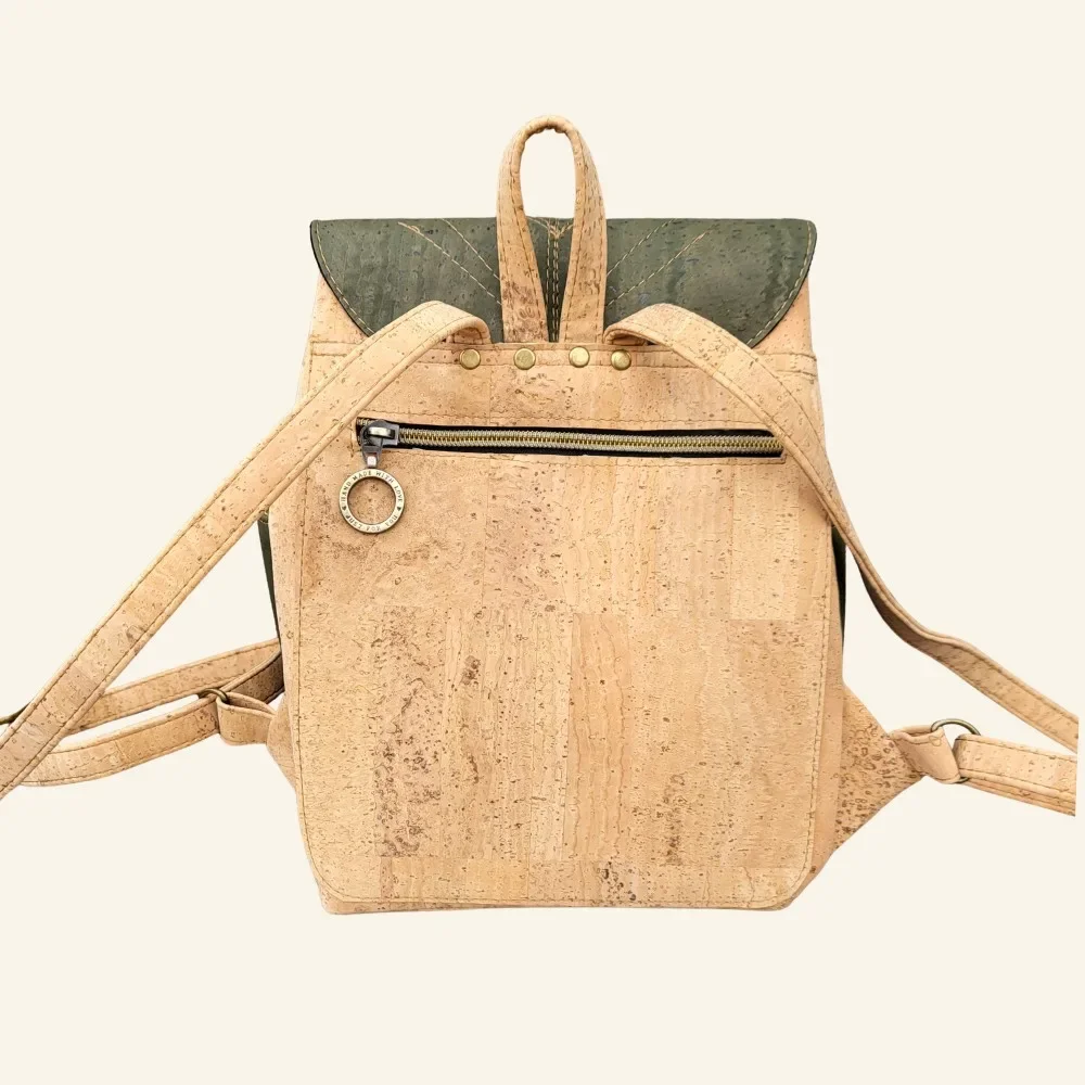 Kurk rugtas naturel met groen achterkant.webp