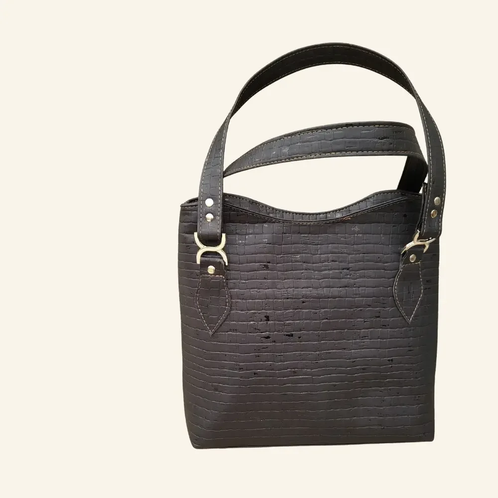 zwarte shopper met rode bloemen achterkant.webp