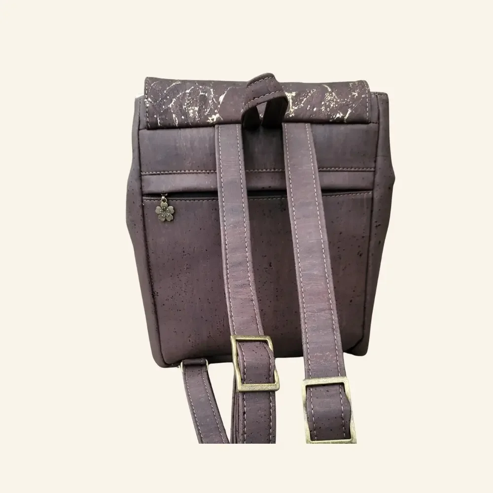 rugtas bruin kurk achterkant rits vak.webp