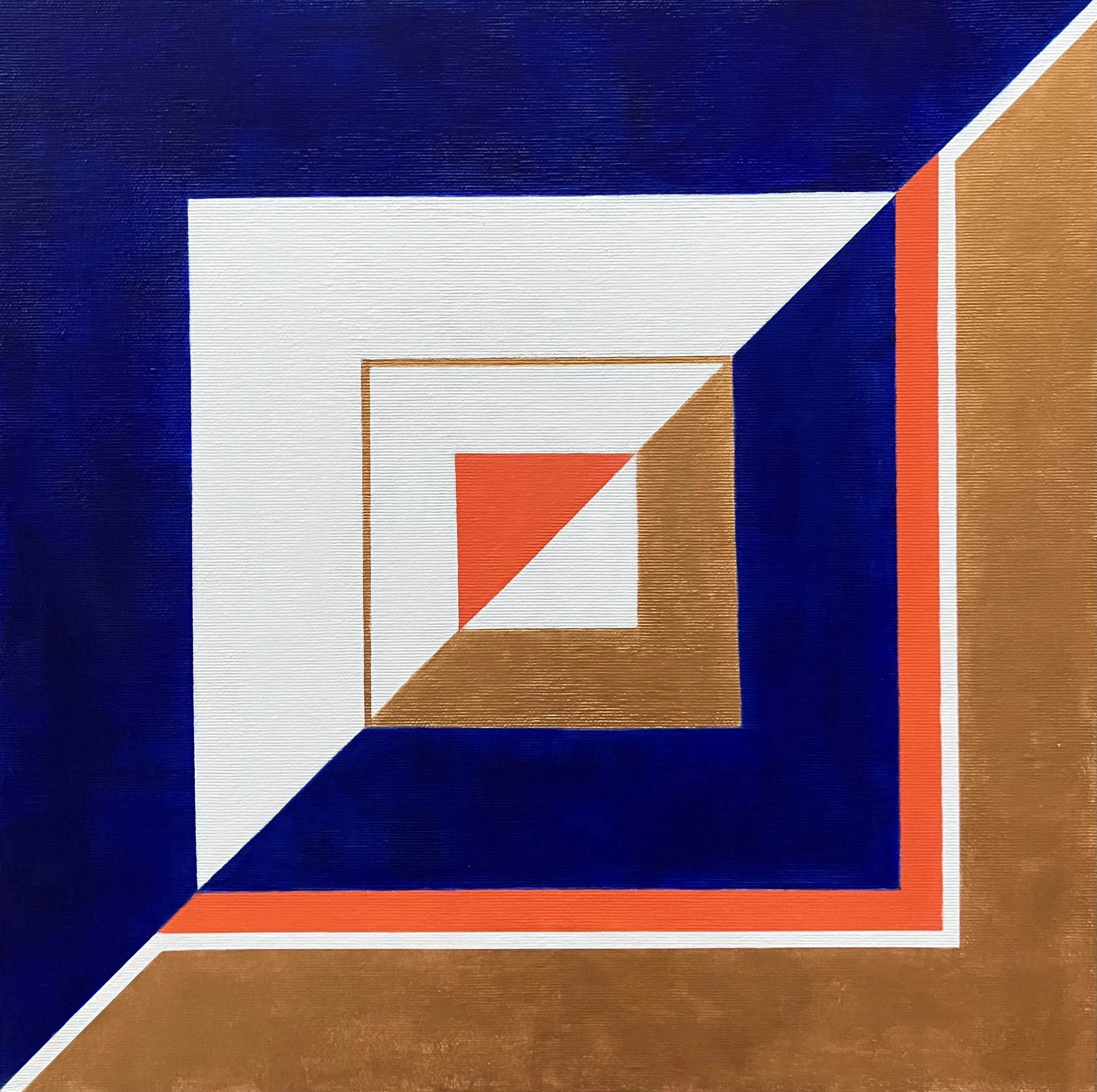 Drop-down - acrylic on canvas, 40x40 cm