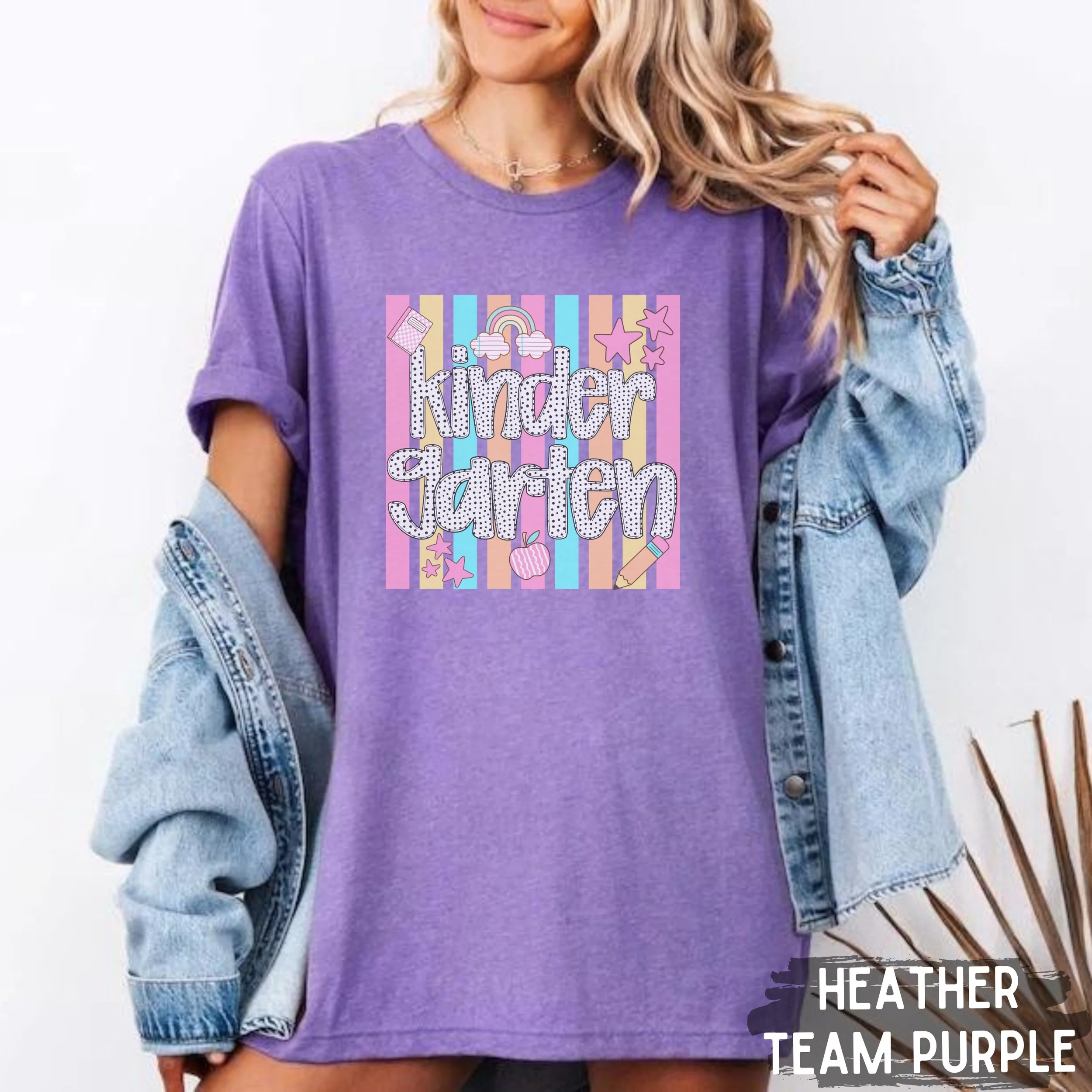 Polka Dot and Stripes Kindergarten Shirt