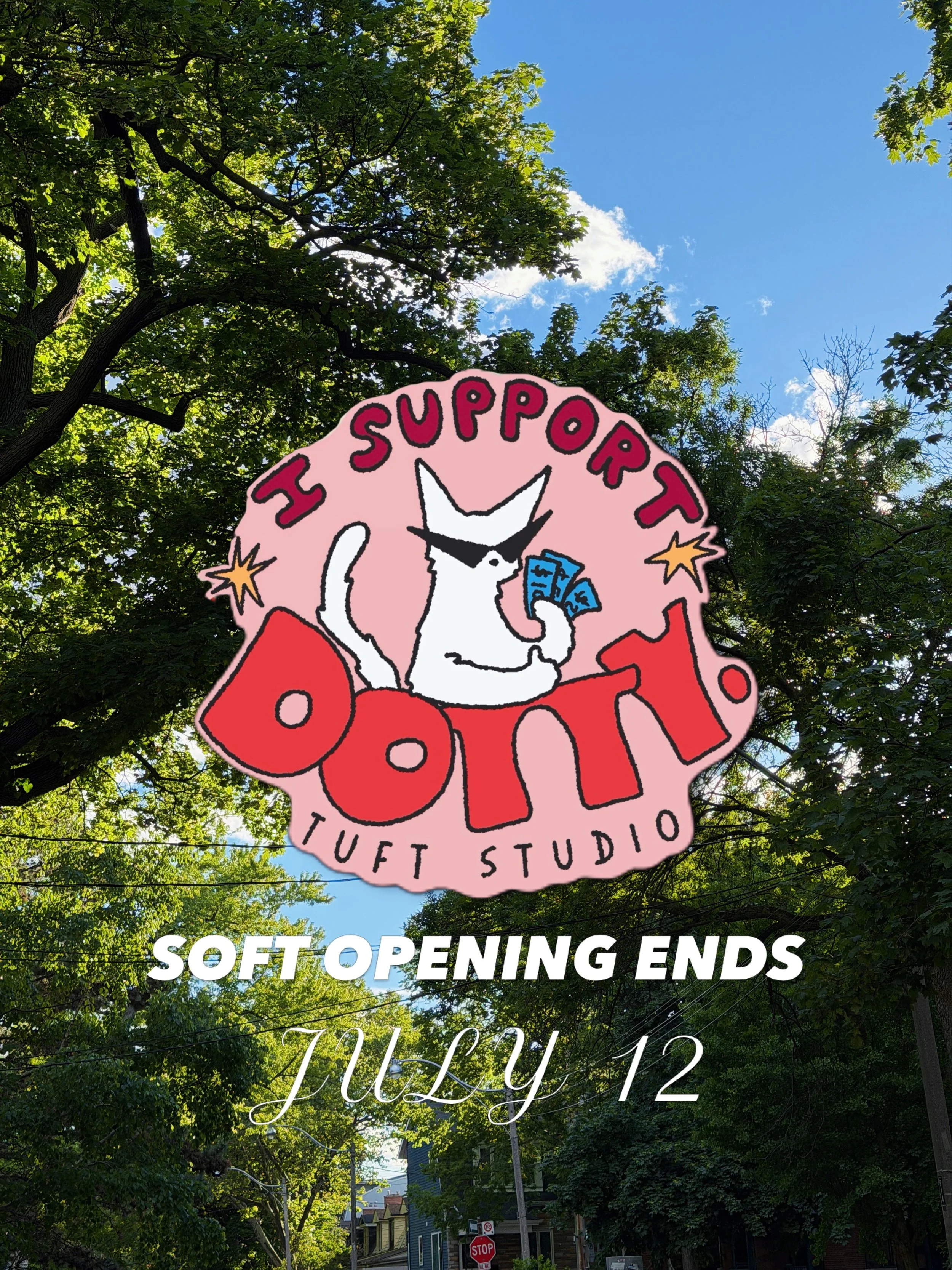 🎉 We&rsquo;re officially open! 🎉

After an amazing soft opening, Dotty Tuft Studio is officially open! 🧶✨

A huge thank you to everyone who visited, supported us, and helped us get here. ❤️

⏰ Our Soft Opening Discount ends on Sunday, July 12.

Bo