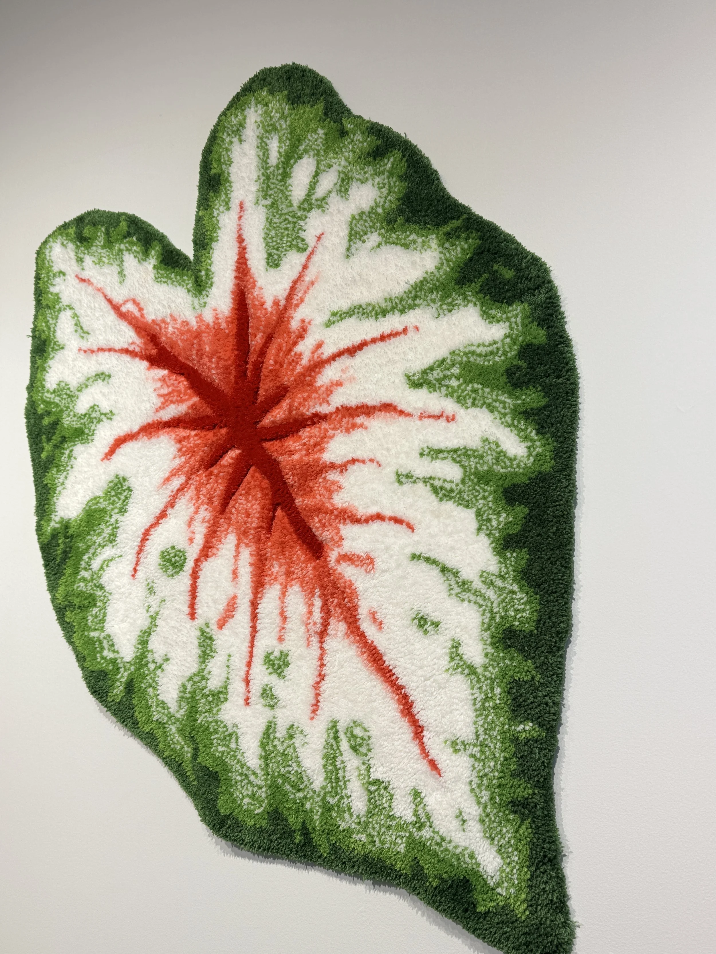 Caladium Leaf Tufted Rug