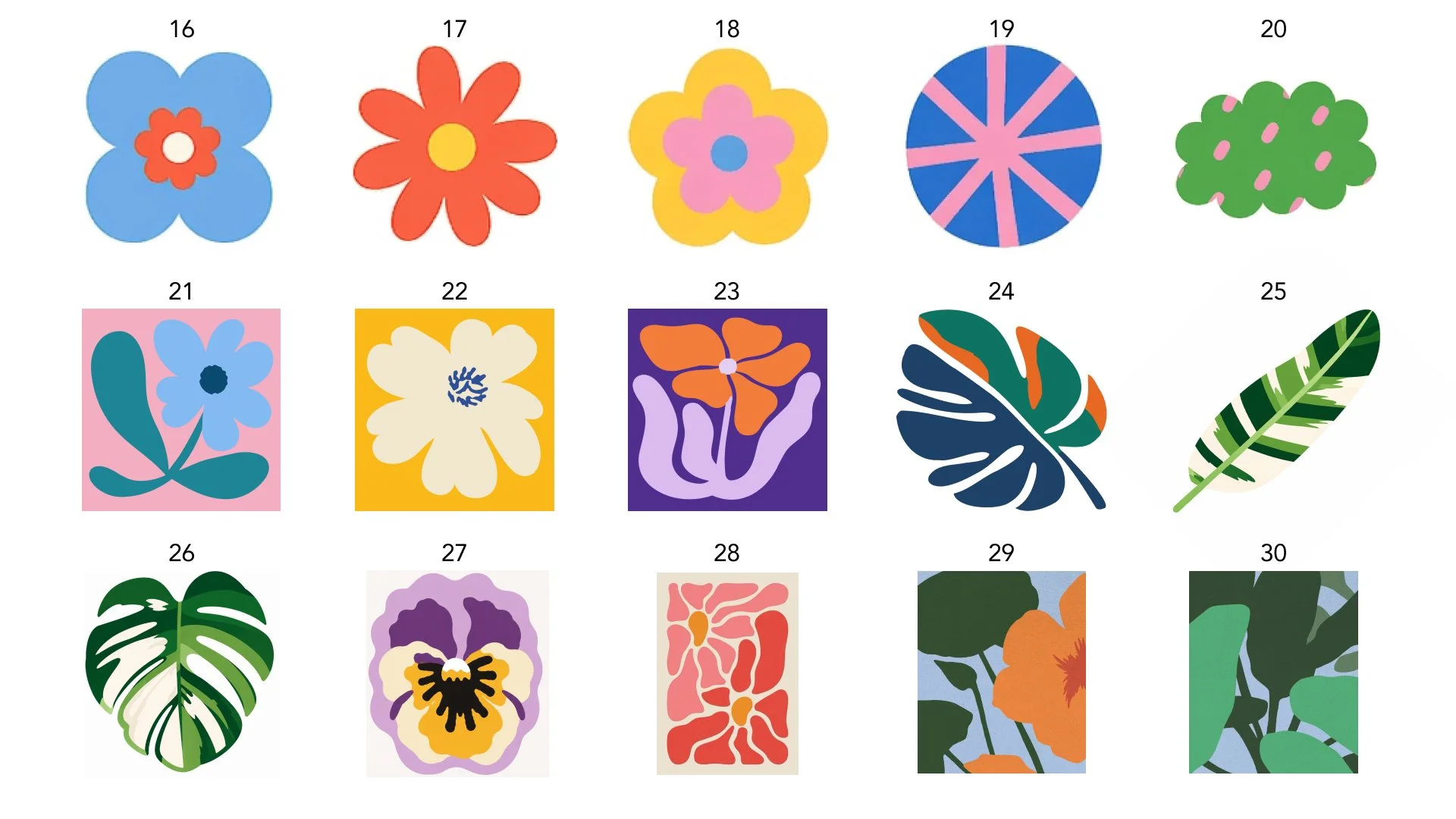 flash sheet for tufting idea (plant)