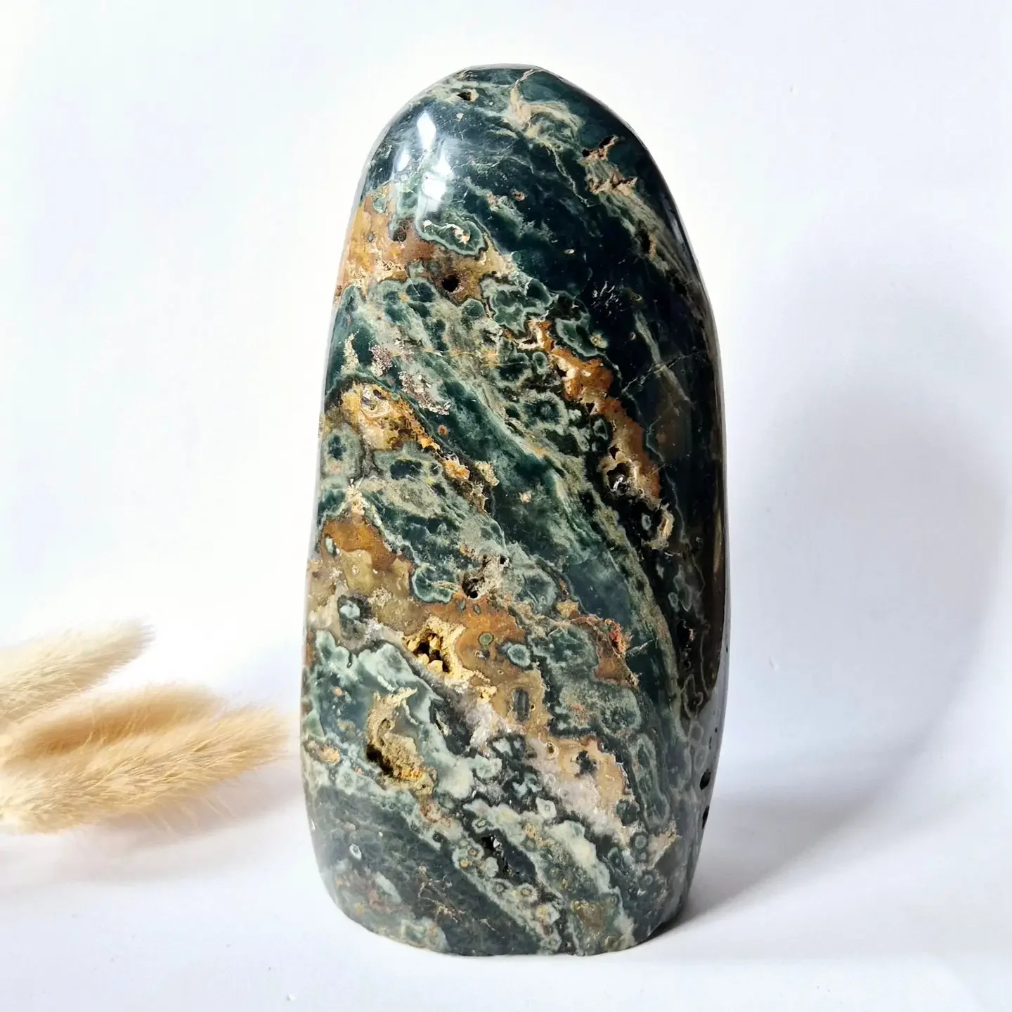 Gemstone Spiritual Statement Piece Ocean Jasper Freeform