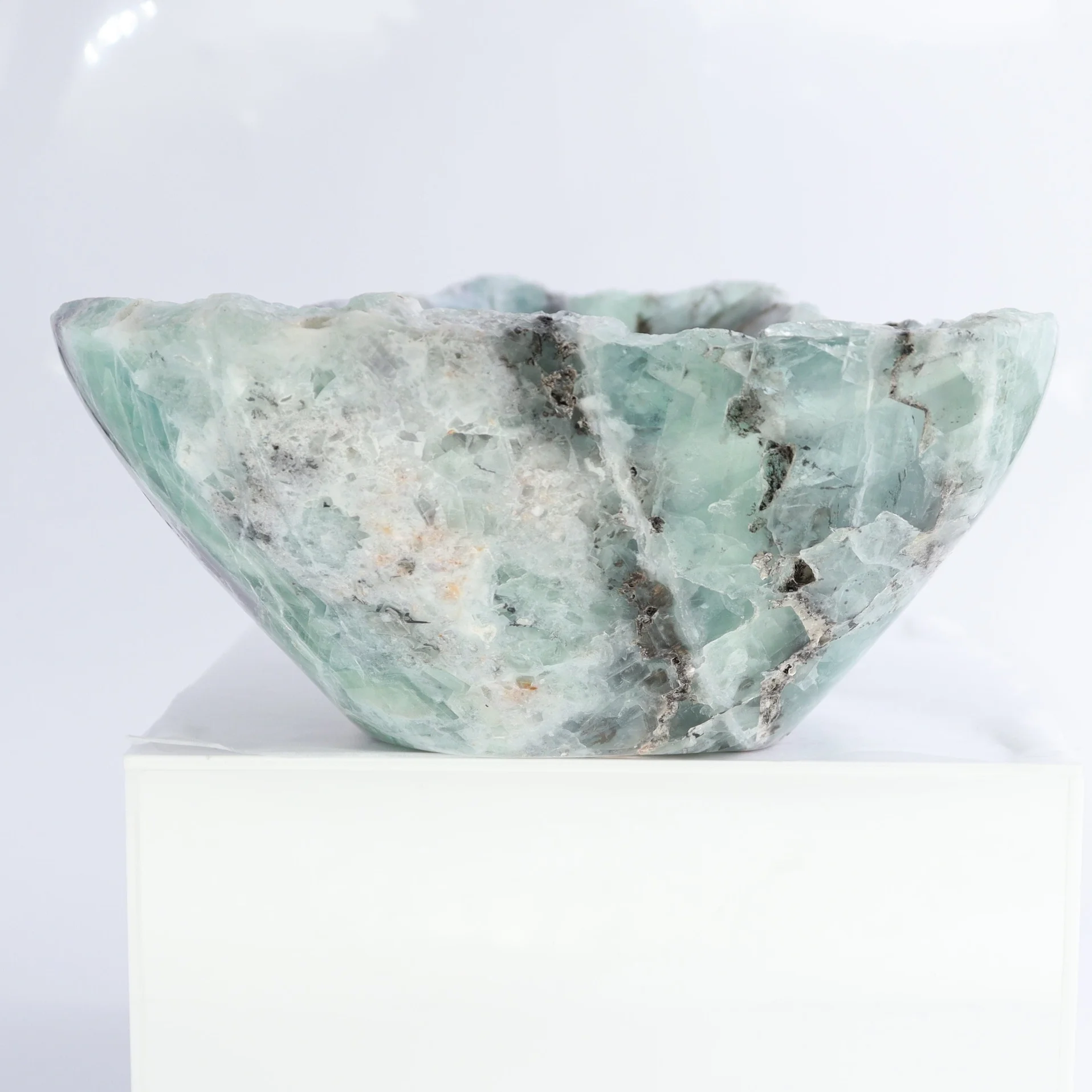 Exquisite Handcrafted Fluorite Bowl
