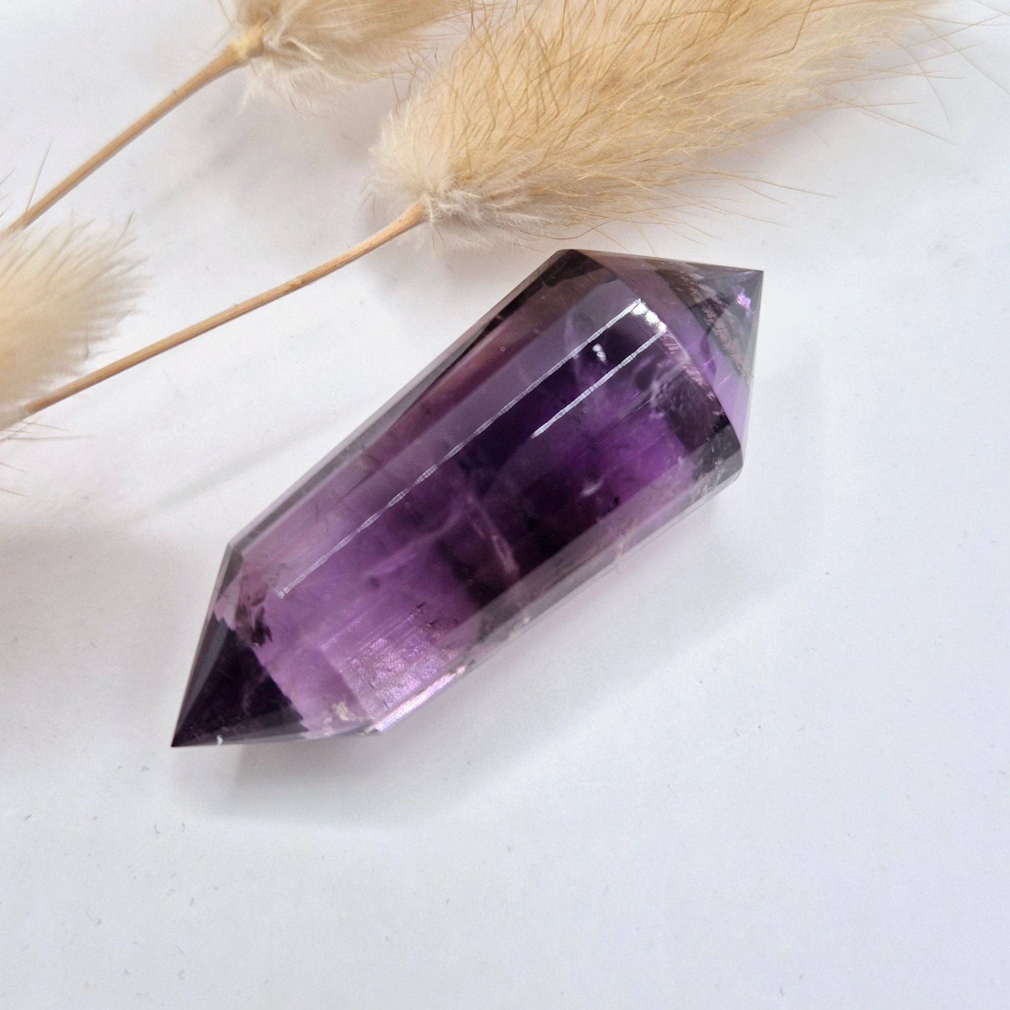 Gemstone High Quality Amethyst Bird Crystal (24 Facets) - 5cm