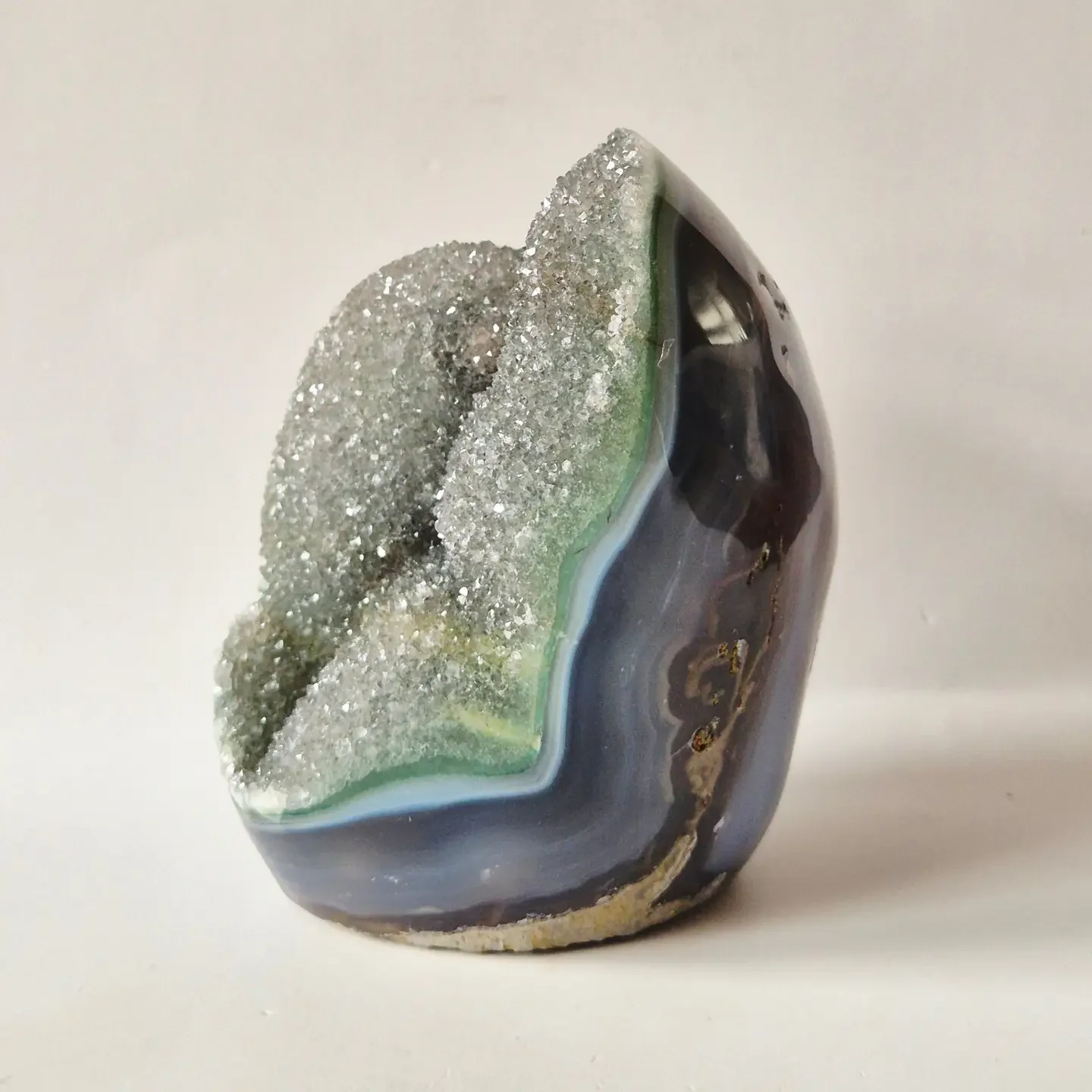 Druzy Agate from Uruguay Freeform