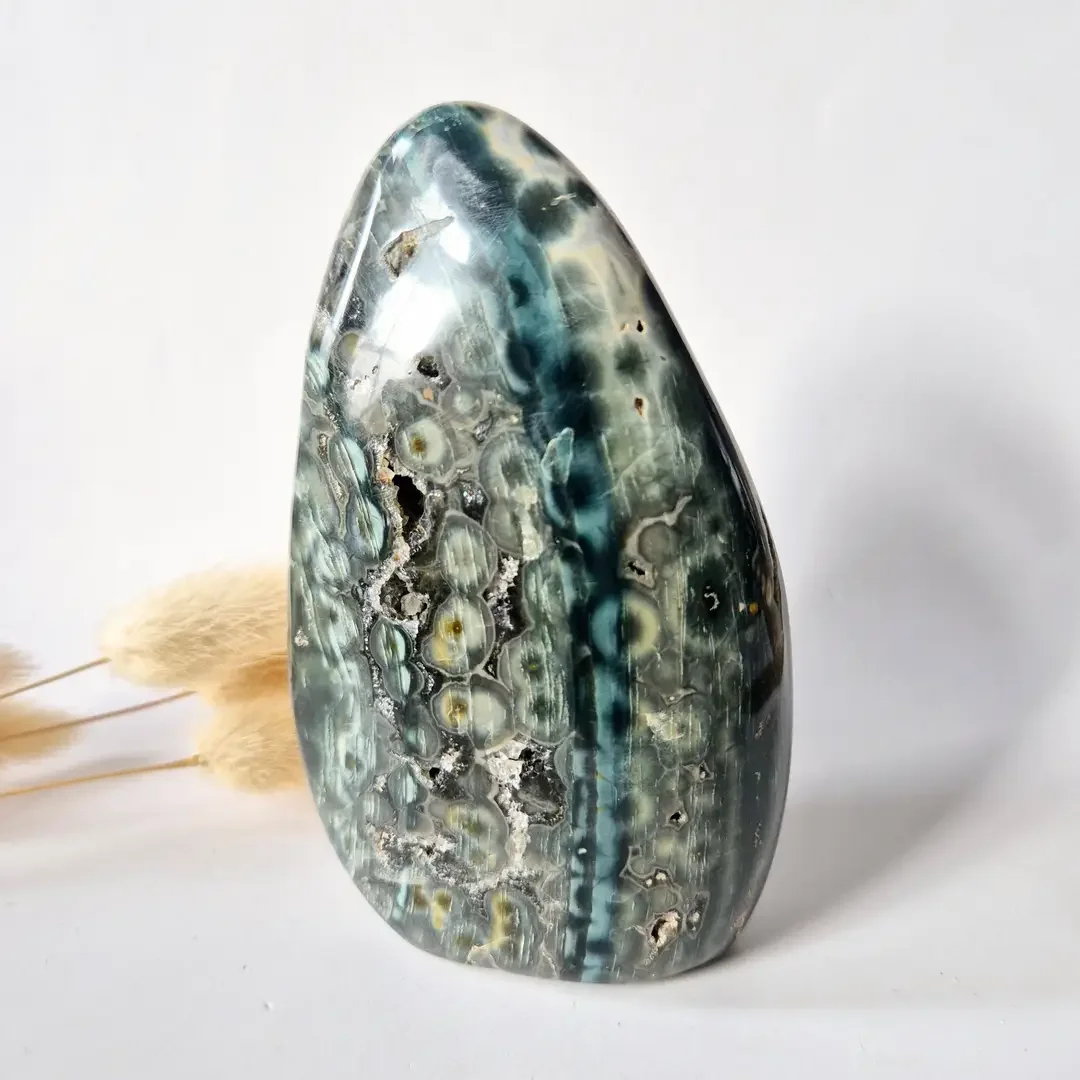 Gemstone Spiritual Statement Piece Ocean Jasper Freeform – 474 grams