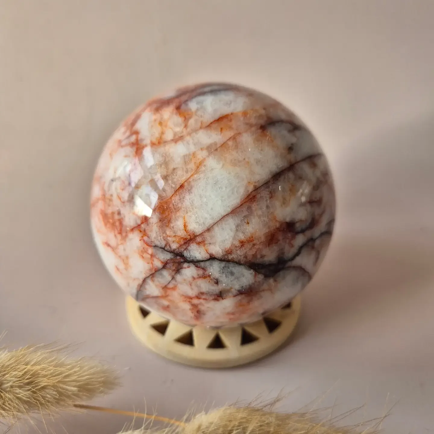 XL Fire Quartz Crystal Ball