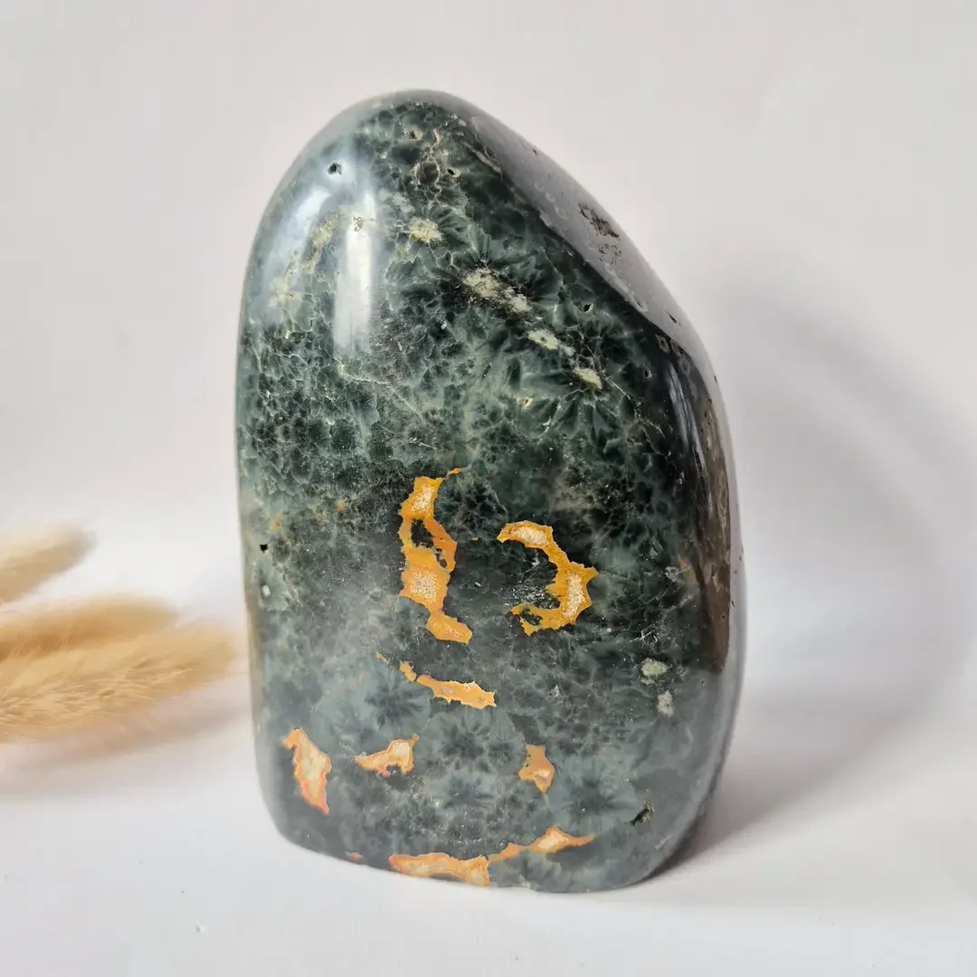 Gemstone Spiritual Statement Piece Ocean Jasper Freeform