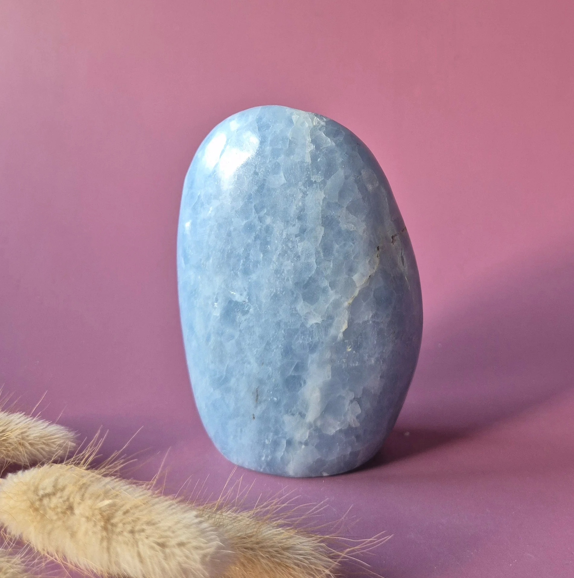 Celestine Gemstone Freeform - Soft Blue Rest Stone 399g