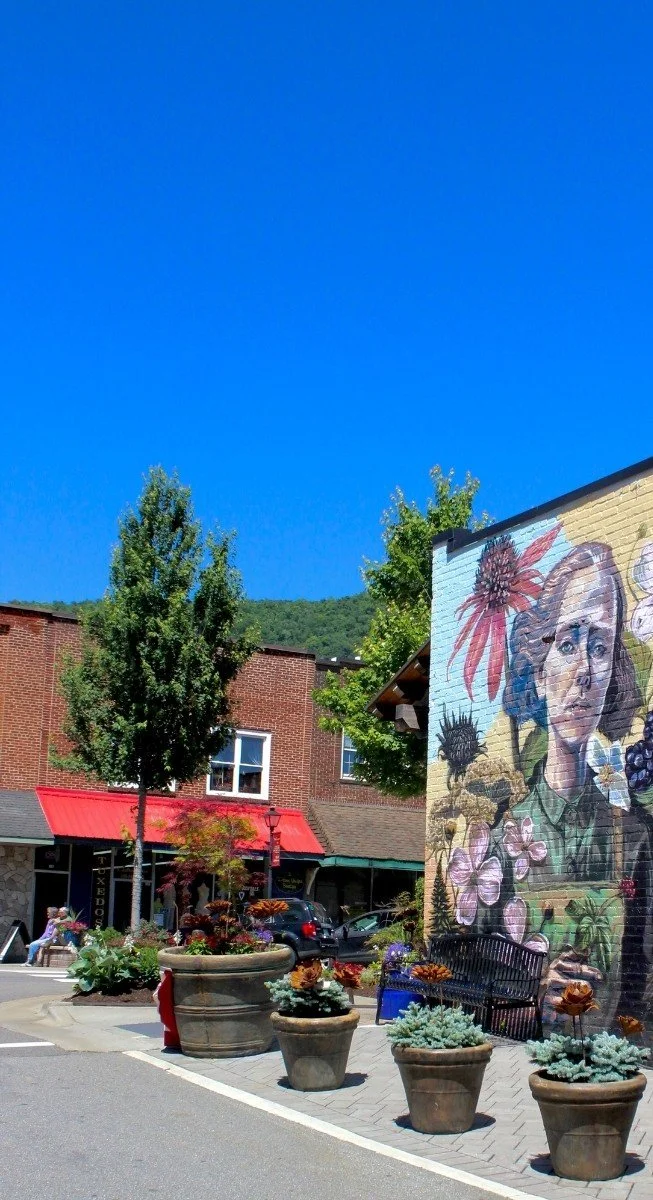 Exploring downtown West Jefferson and surrounding Ashe County towns, known for their vibrant arts scene, local dining, shopping, and mountain hospitality.