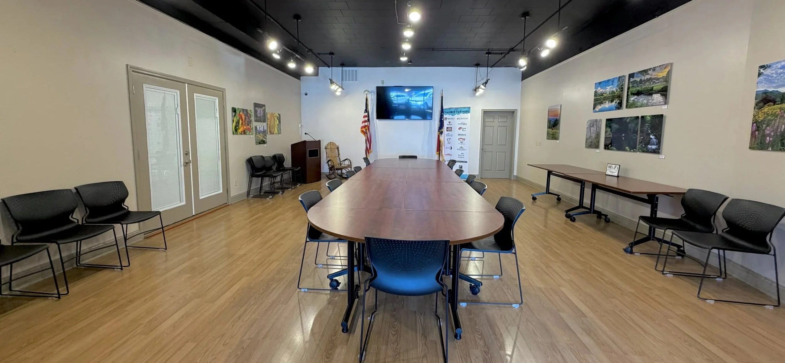 The Venue at the Ashe County Chamber meeting space in West Jefferson NC