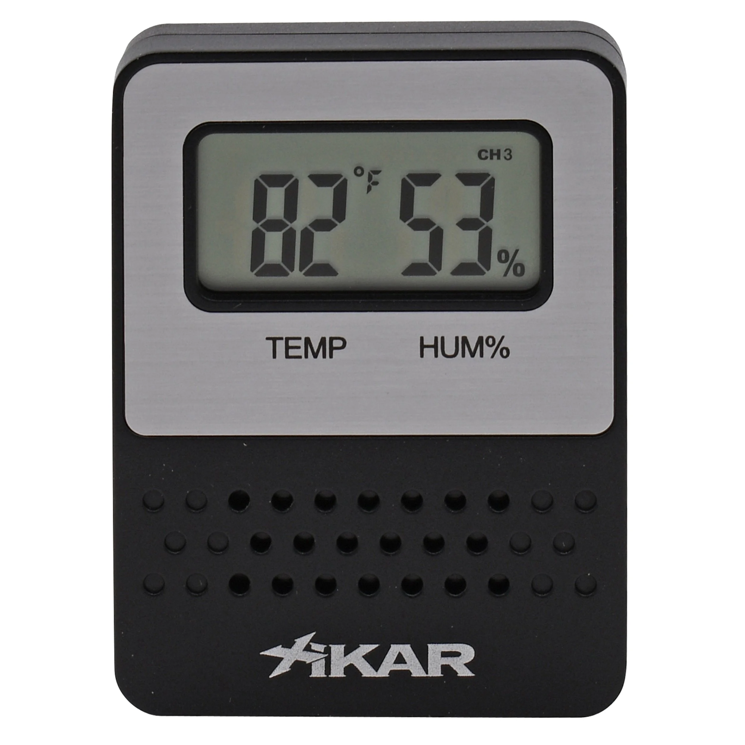 Xikar® Wireless Hygrometer Remote Sensor Black