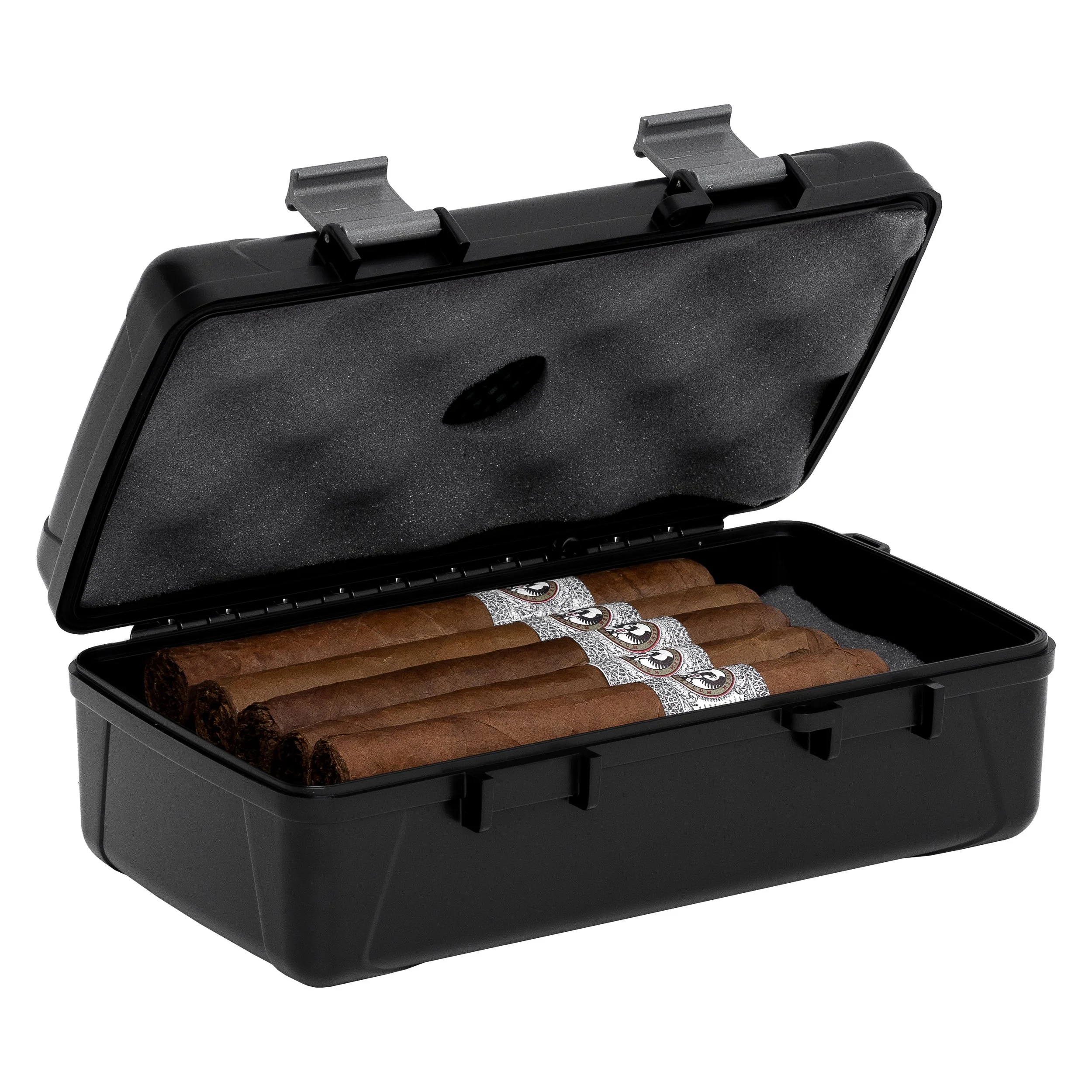 Xikar Black 10 Cigar Capacity Travel Humidor