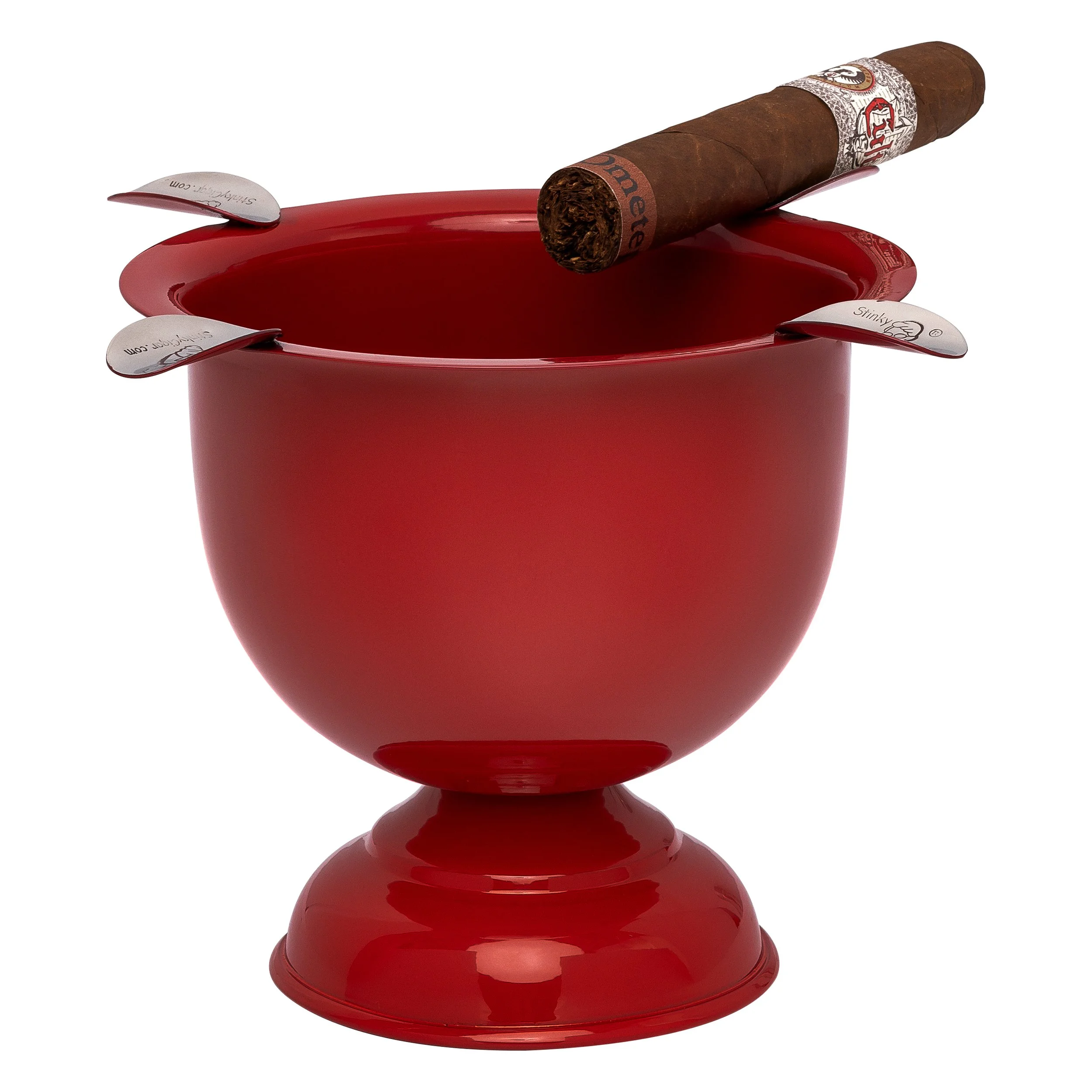 "Old World" Stinky Cigar Ashtray Box Pressed