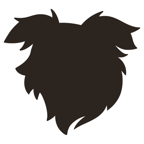 Simplified silhouette of Leia for the Tame Dog brand.