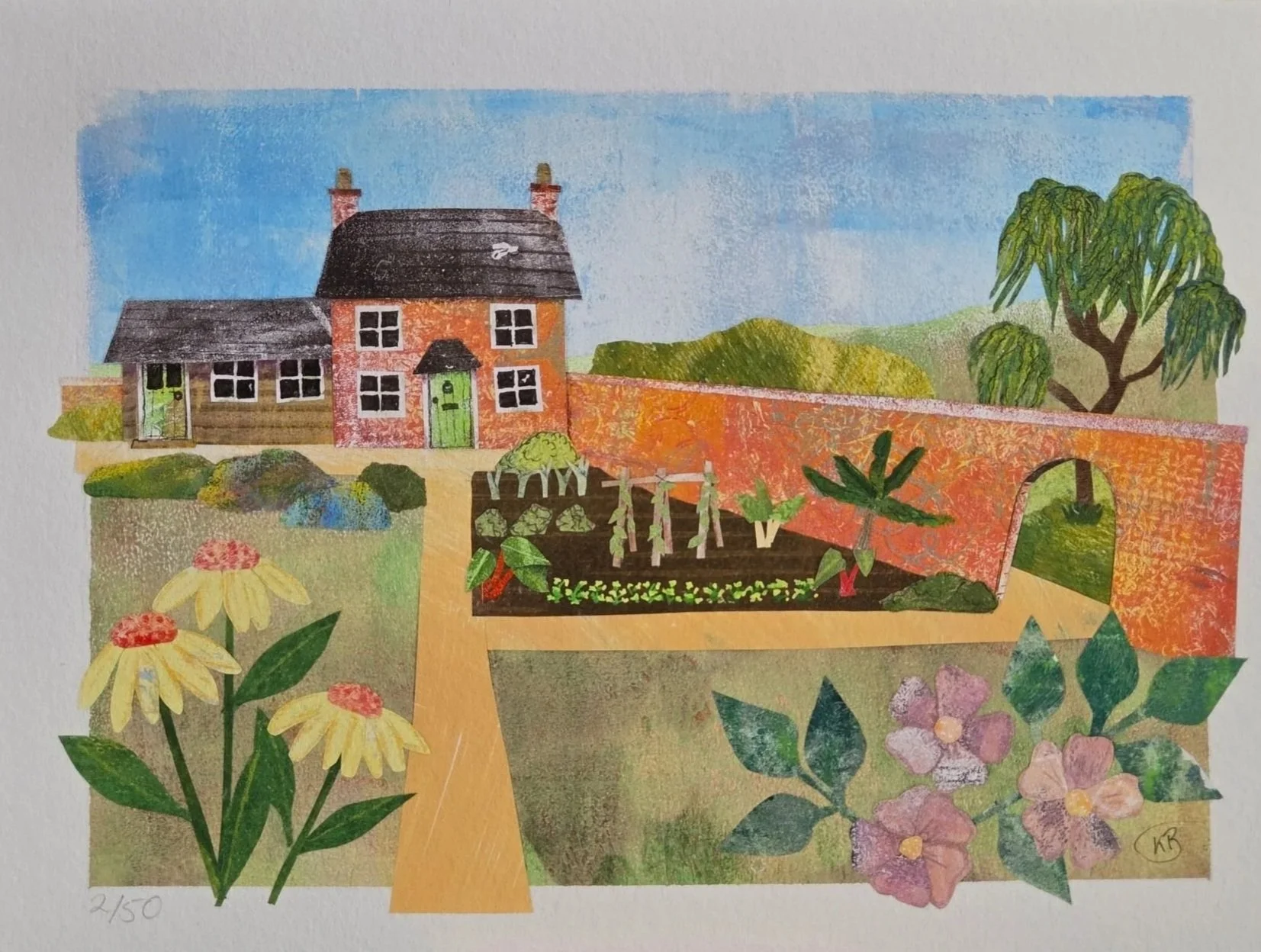 'Gardener's Cottage' Print