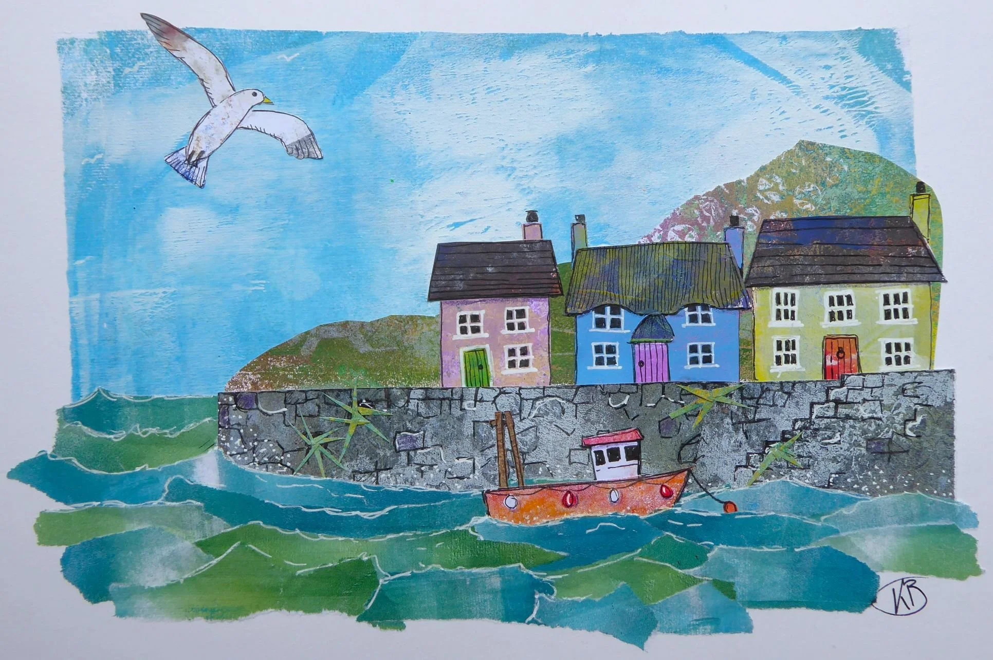 'Harbourside' print