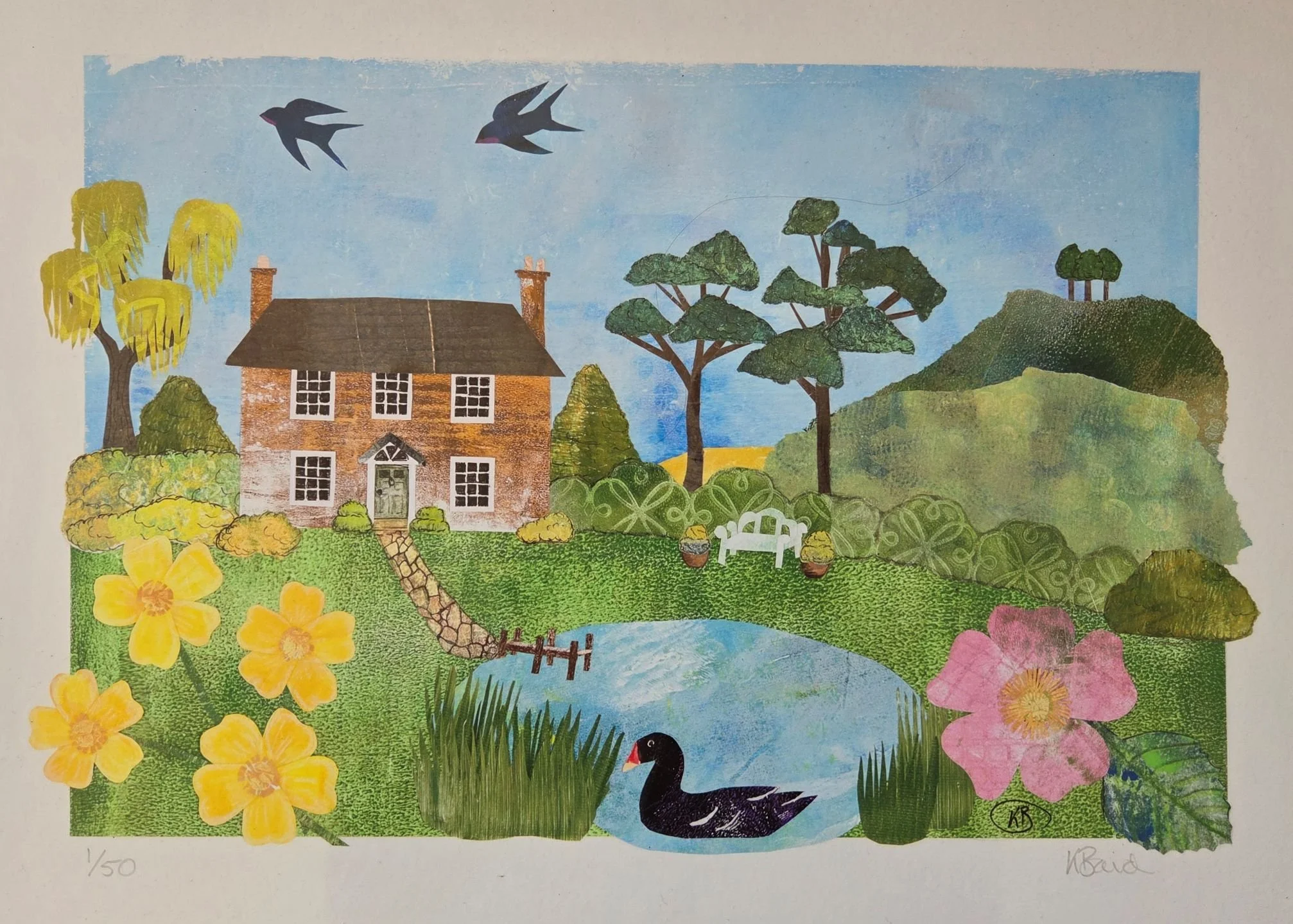 'Sit Awhile' print