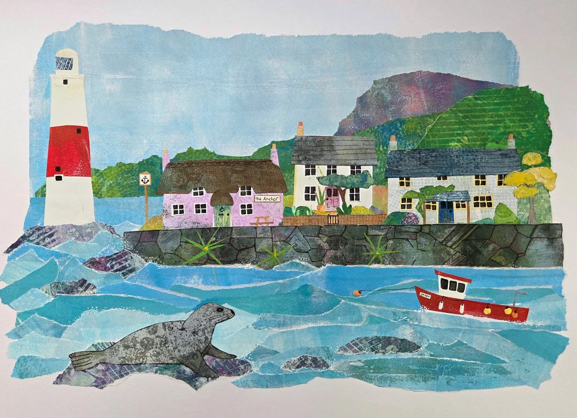 'On the Rocks' Print