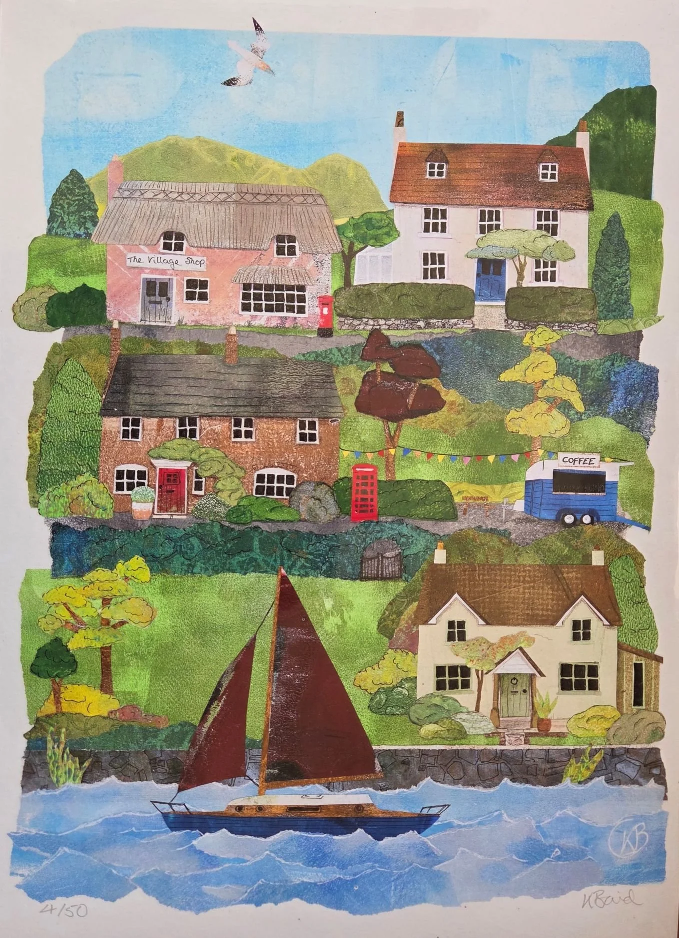 'Estuary' print