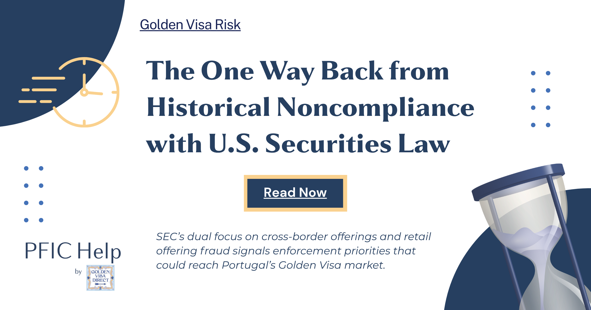 The One Way Back from Historical Non-Compliance with U.S. Securities Law
