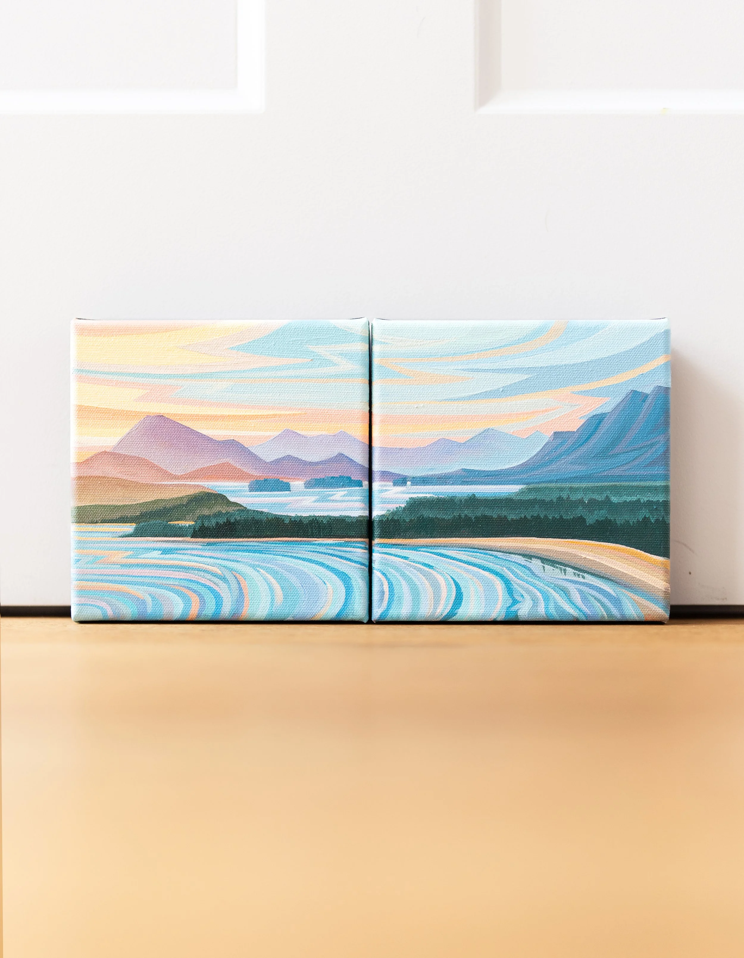 Tofino Cox Bay Diptych | 6 x 6 Pair