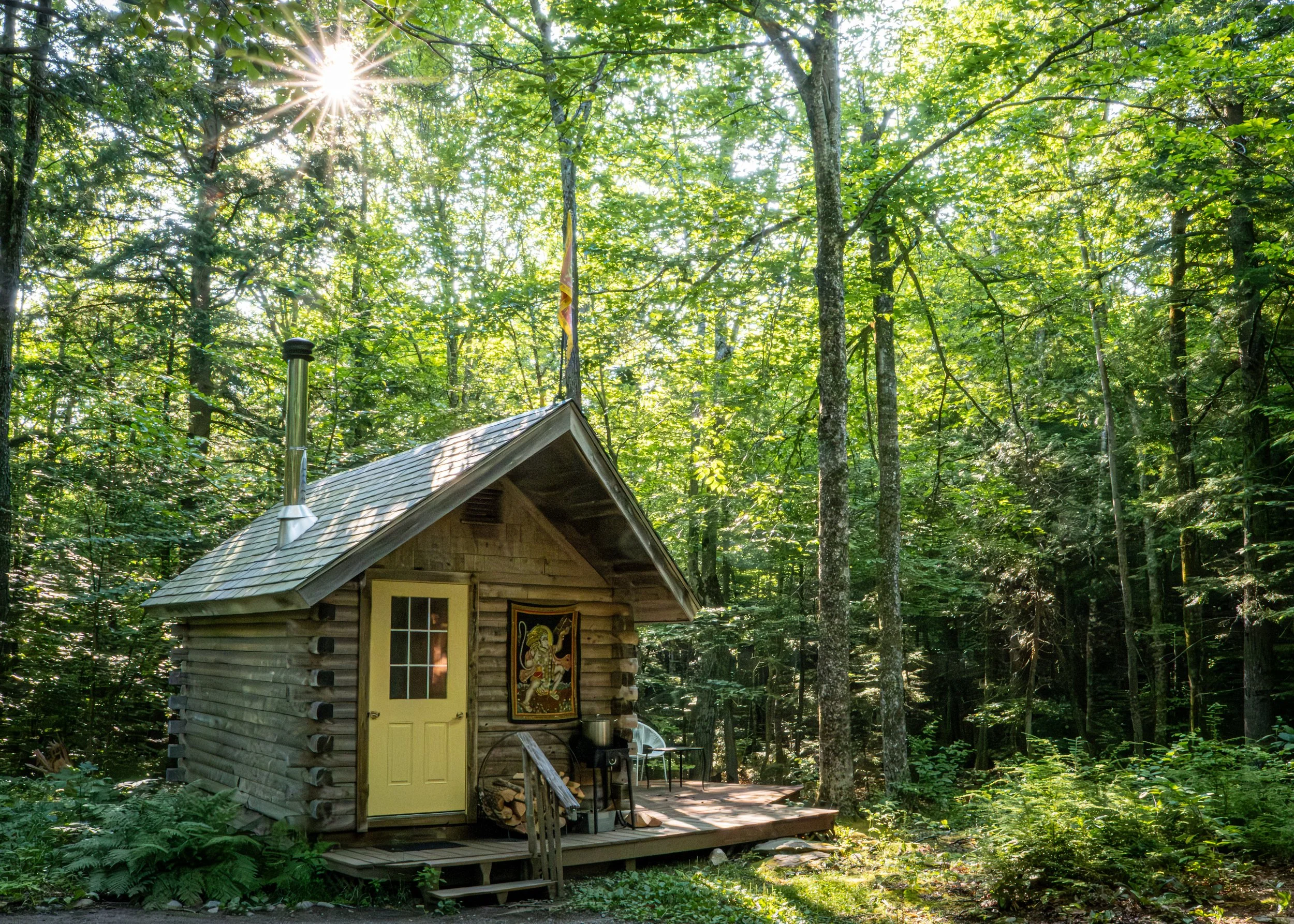 Beautiful cedar log Sauna