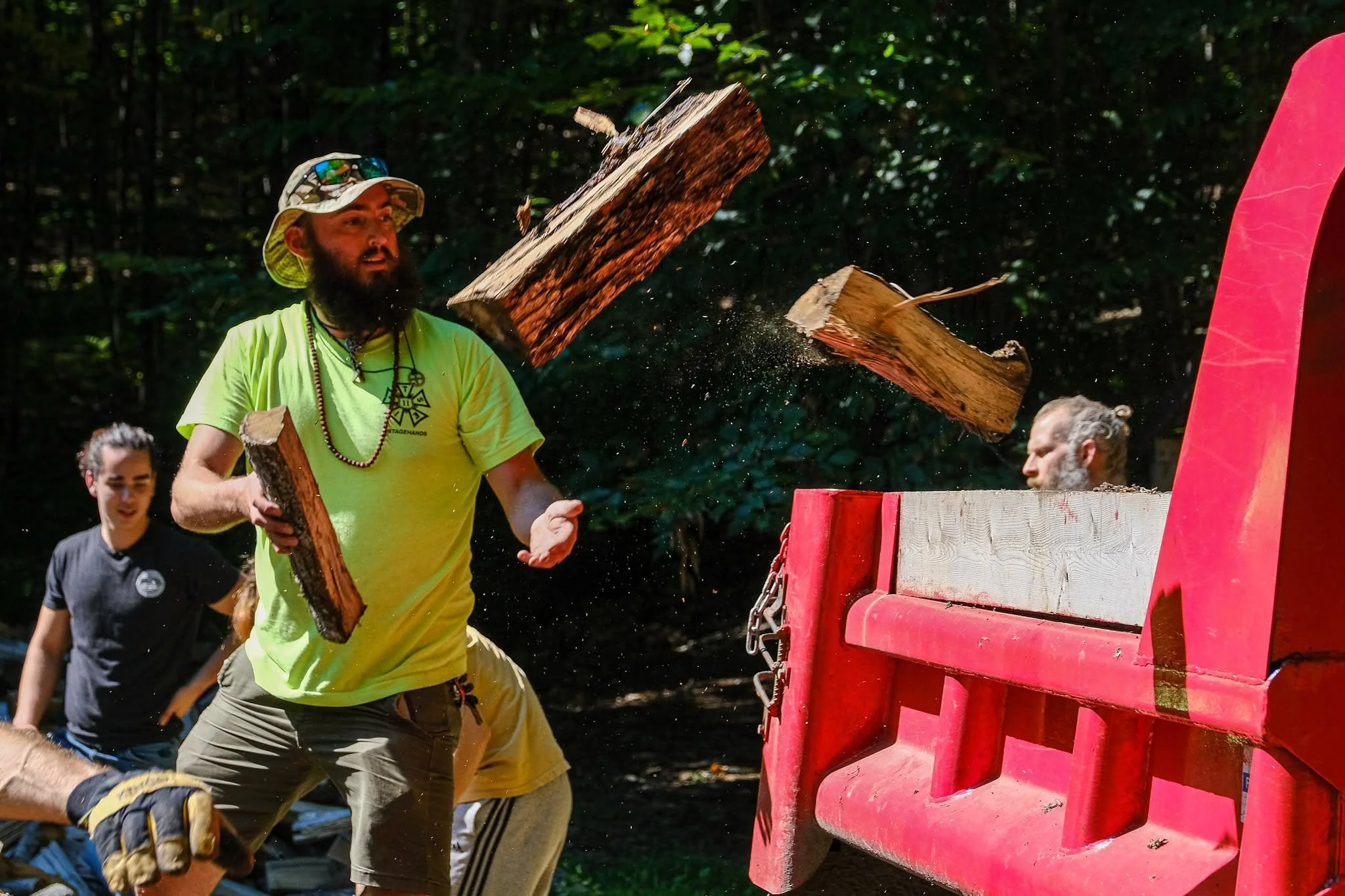 Wood-stacking!