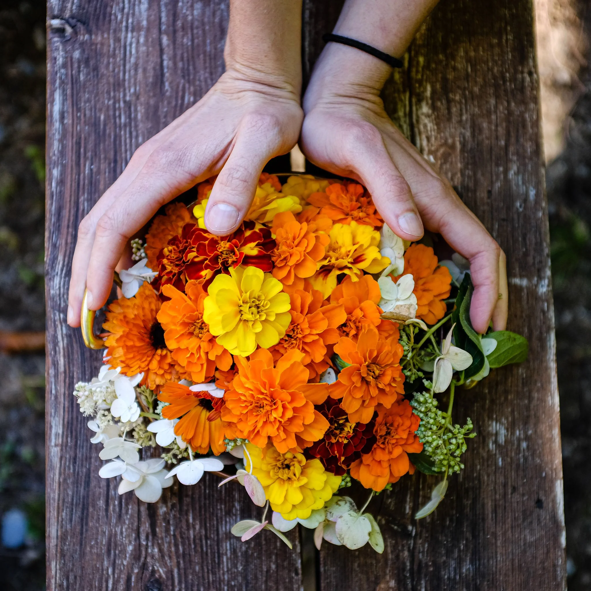 A bright bunch of flowers