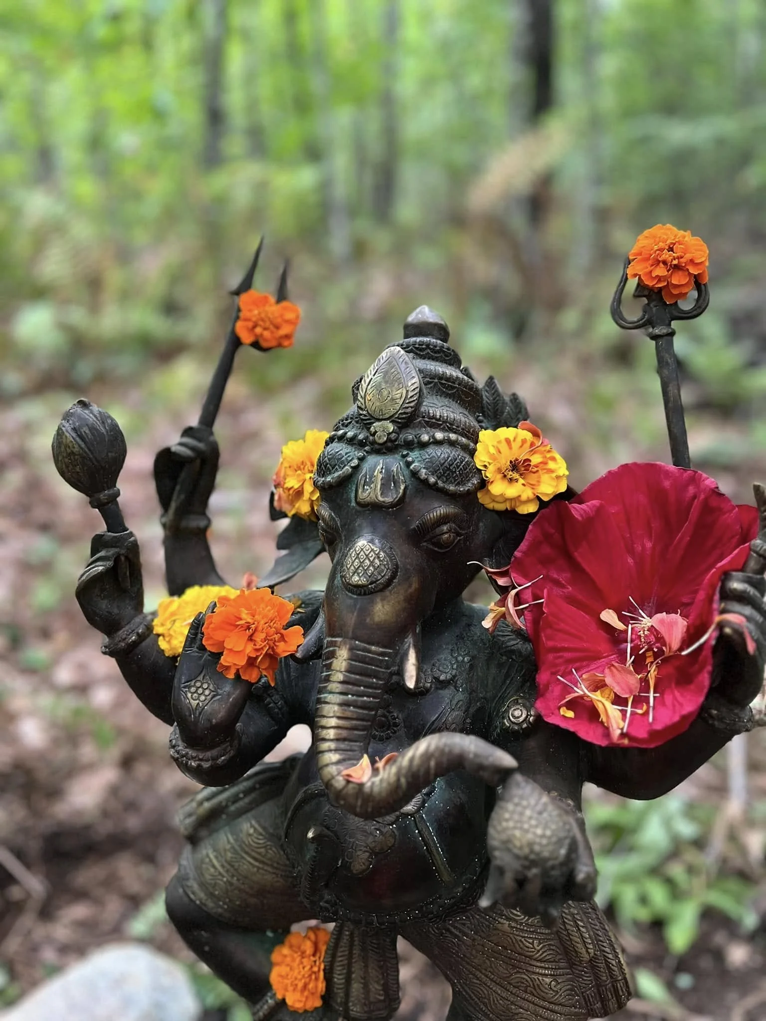 A decorated Ganesha deity