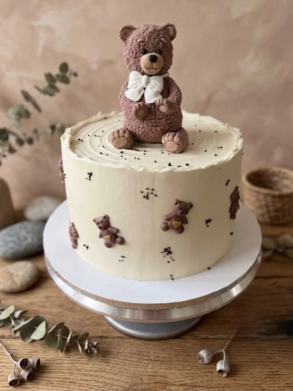 Happy bear birthday 🥰 #bearcake #birthday #birthdaycake #cake #bear