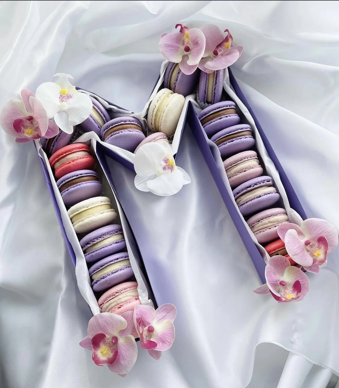 Macarons-Buchstabenbox