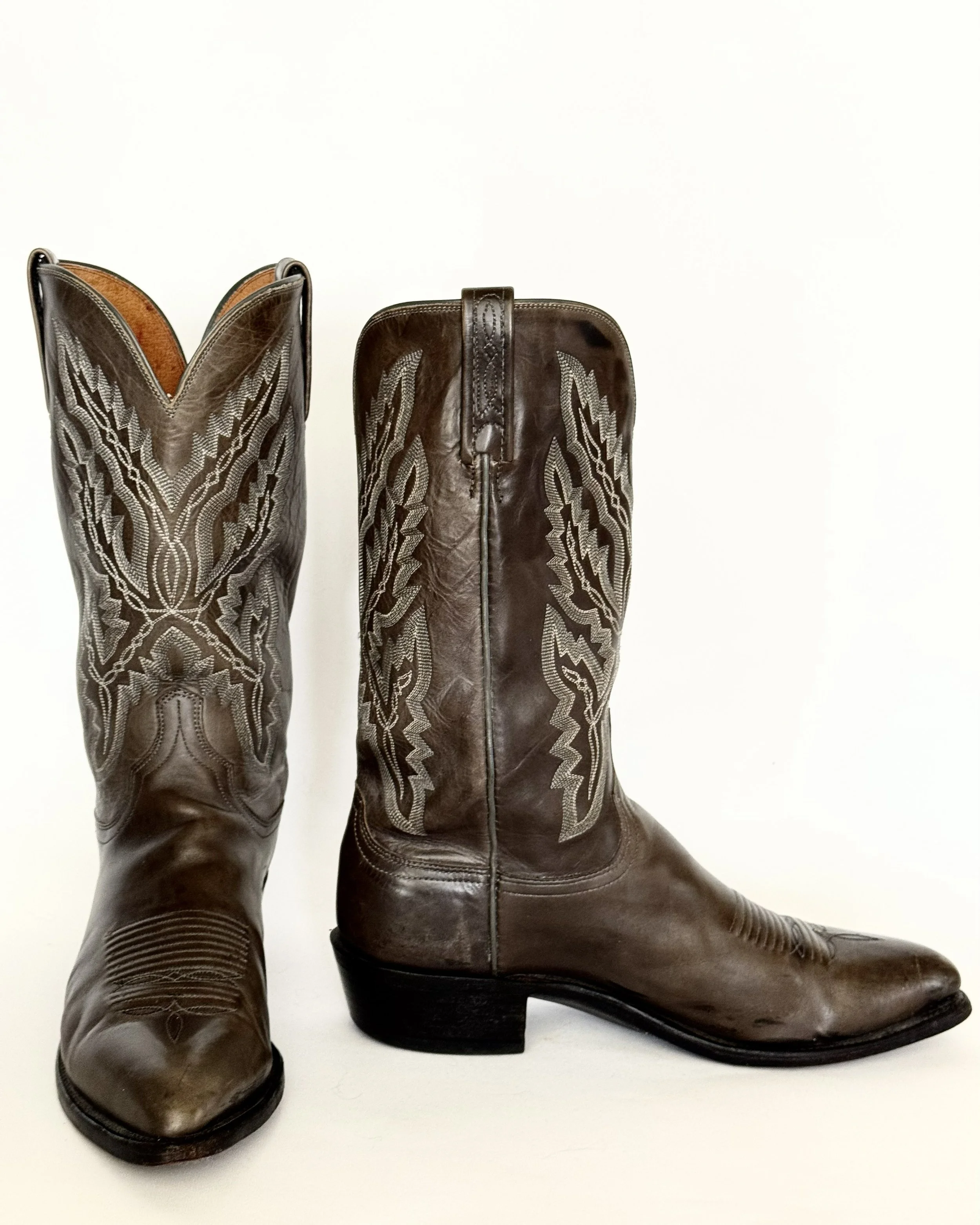 Lucchese 1883 Brown Leather Cowboy Boots Men’s Size 11 D Western Classic Round Toe