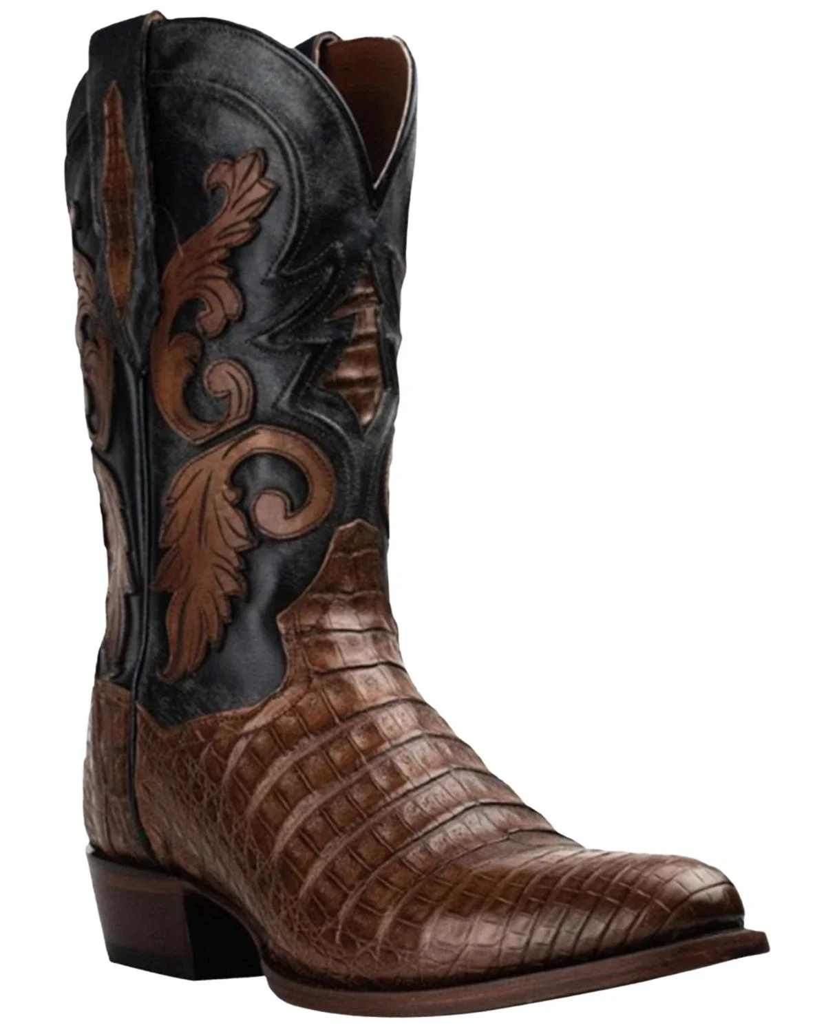 Men's Dan Post Socrates Caiman Exotic Western Boot - Round Toe Size 9 EE