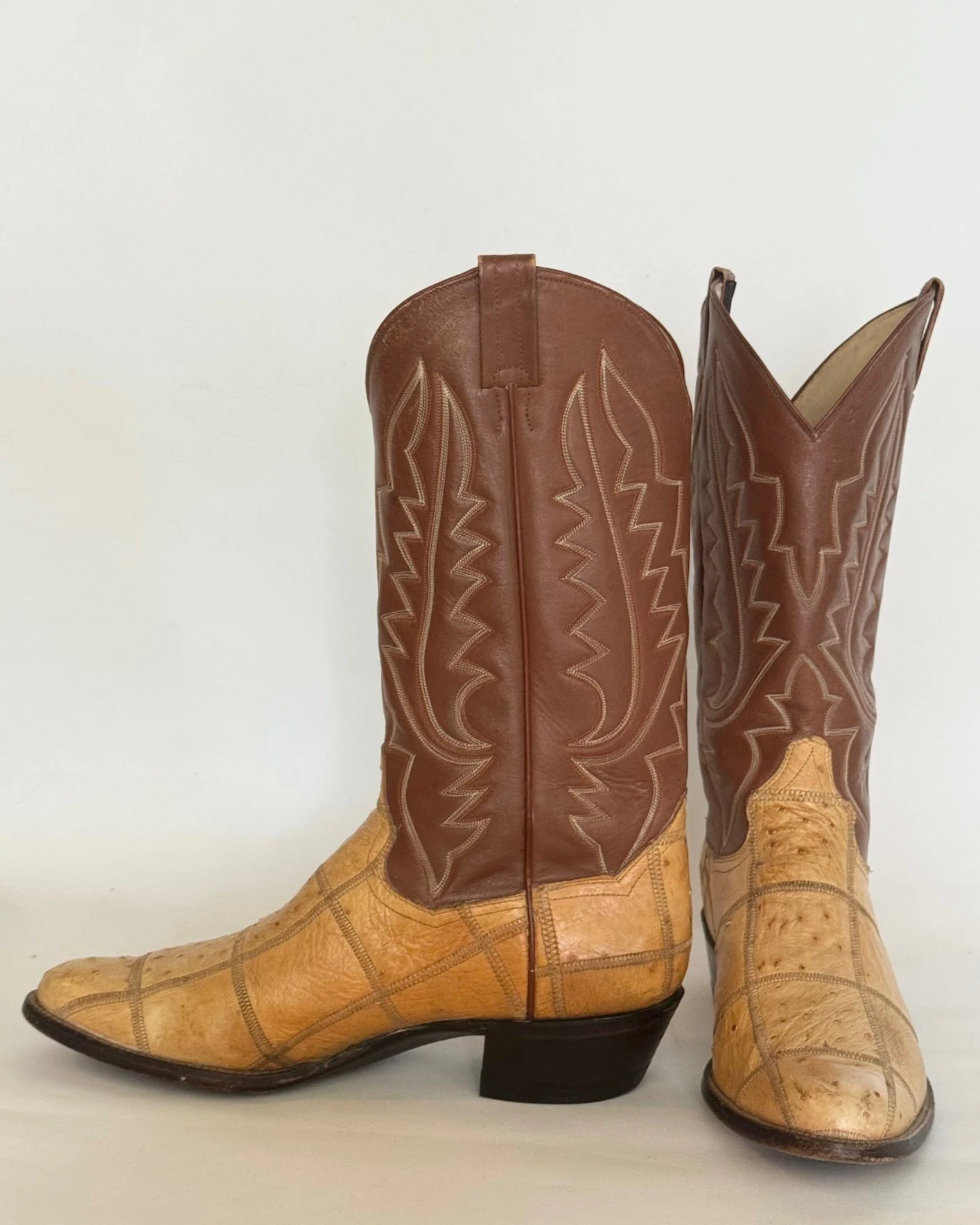 Panhandle Slim Cowboy Boots Men’s Size 11 D Brown Leather Western Classic Round Toe