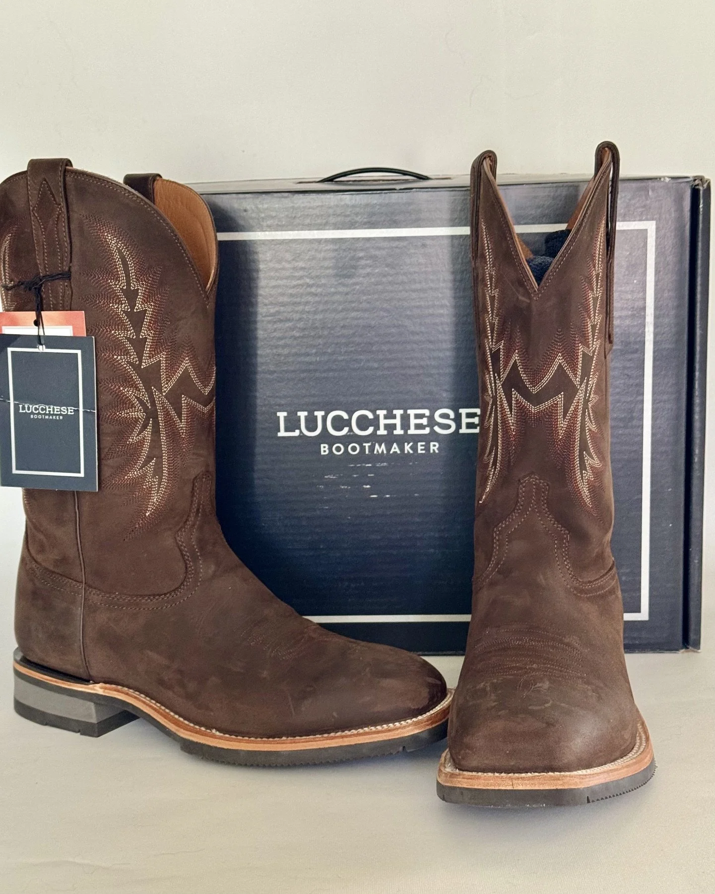 Lucchese 1883 Cowboy Boots Men's 11 D Brown Western Boots New w/ Tags NIB