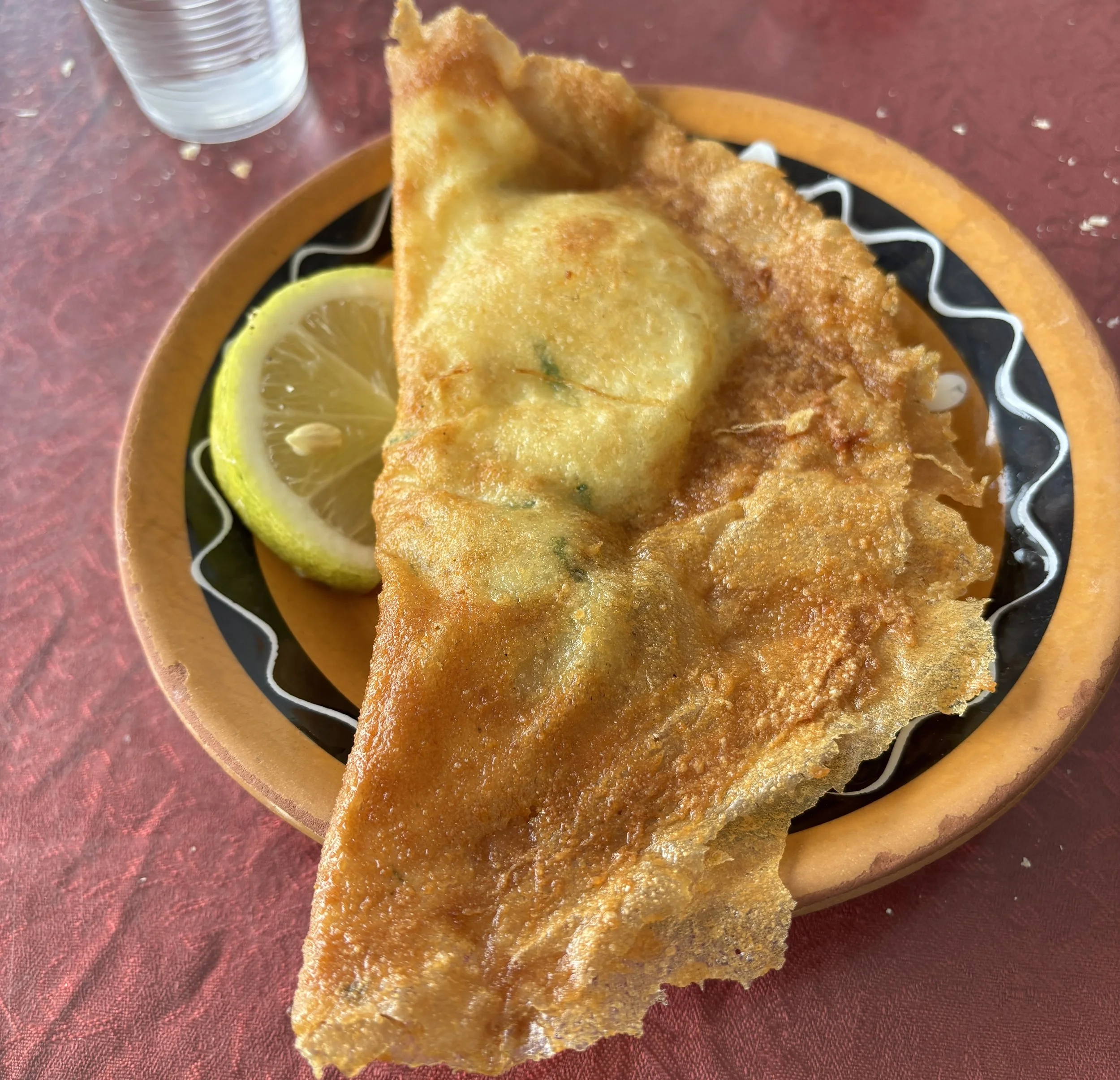 fried Brik traditional Tunisian side dish
