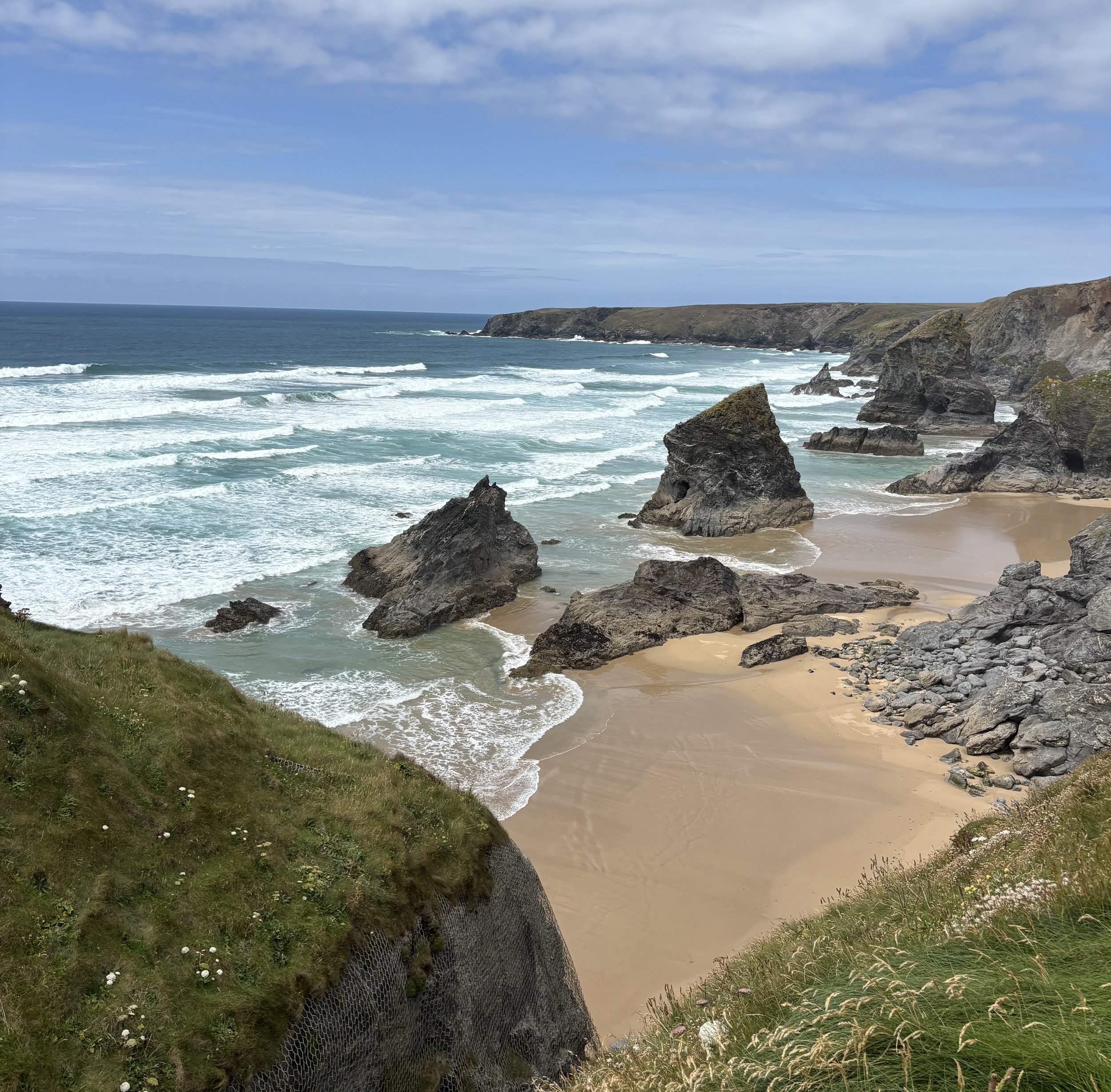 Raw untouched nature of Bedruthan rocks